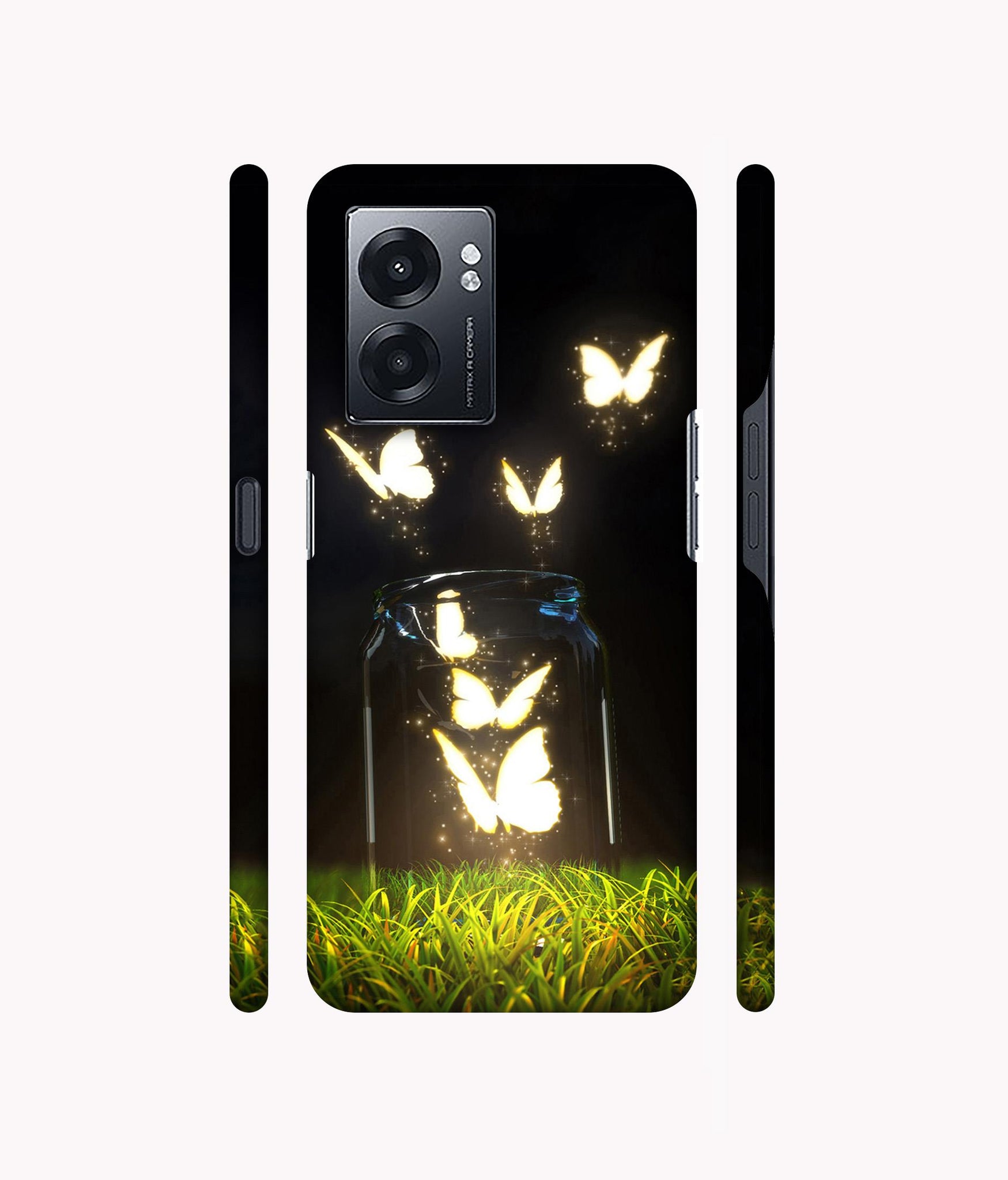 Butterfly Designer Hard Back Cover for Realme Narzo 50 5G / Oppo K10 5G / Oppo A57 5G