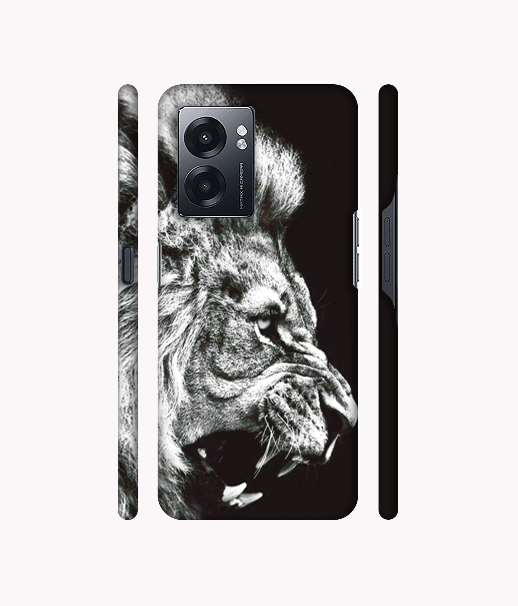 Angry Lion Designer Hard Back Cover for Realme Narzo 50 5G / Oppo K10 5G / Oppo A57 5G