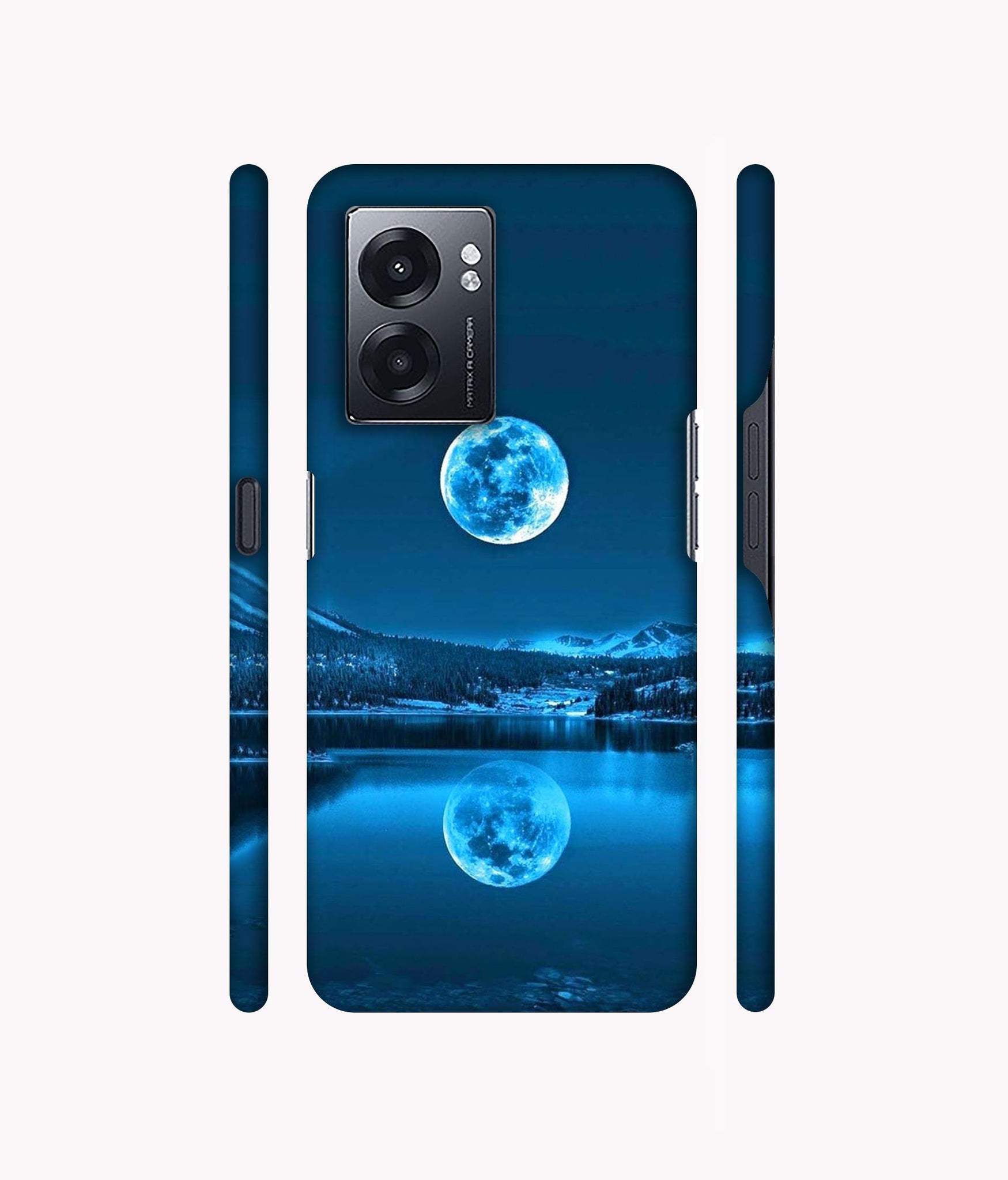 Awesome Moon Designer Hard Back Cover for Realme Narzo 50 5G / Oppo K10 5G / Oppo A57 5G