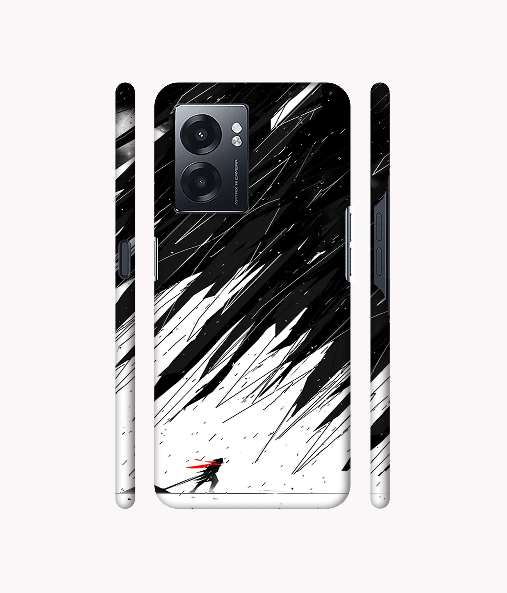 Geometric Strom Designer Hard Back Cover for Realme Narzo 50 5G / Oppo K10 5G / Oppo A57 5G