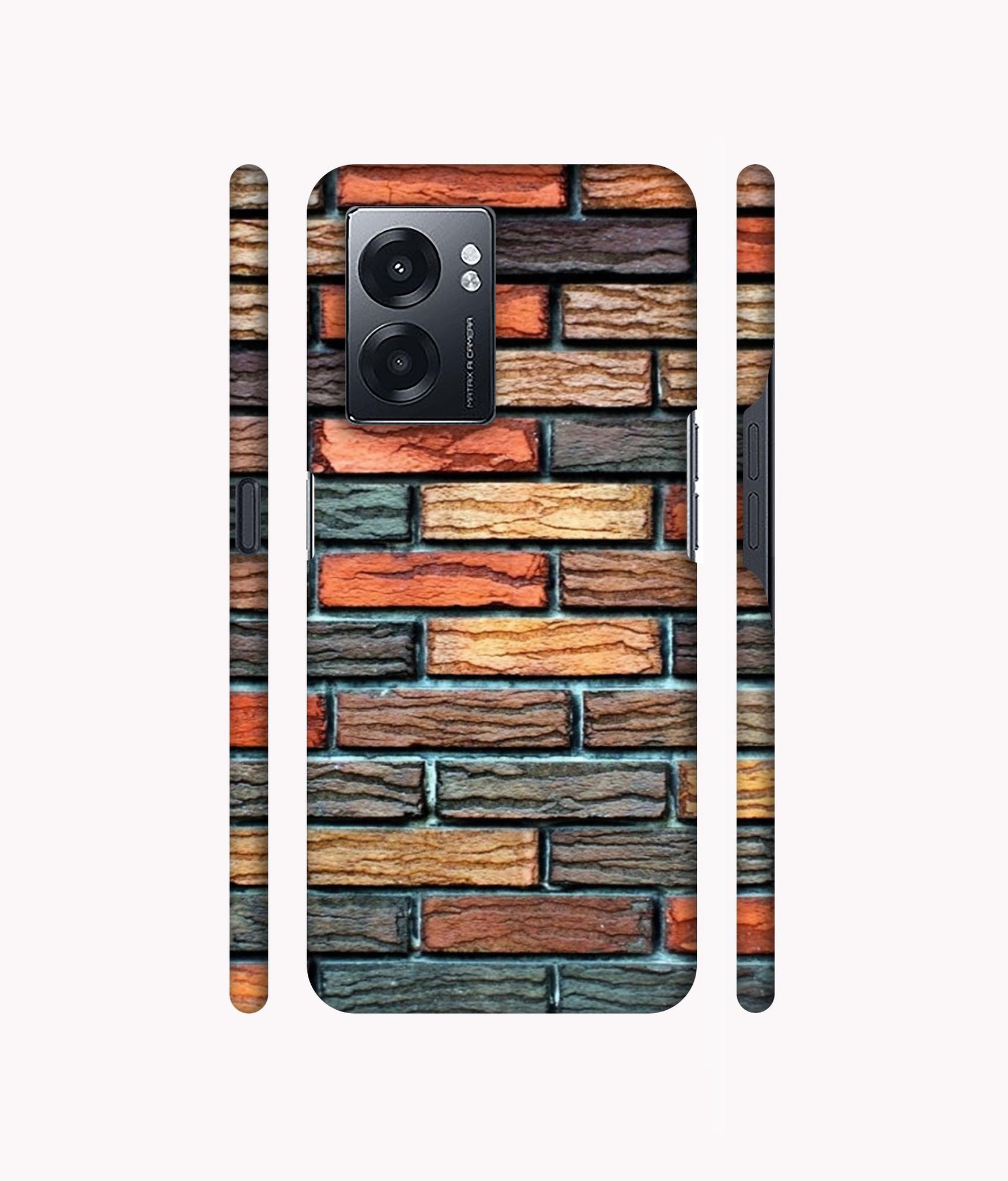 Brick Wall Designer Hard Back Cover for Realme Narzo 50 5G / Oppo K10 5G / Oppo A57 5G