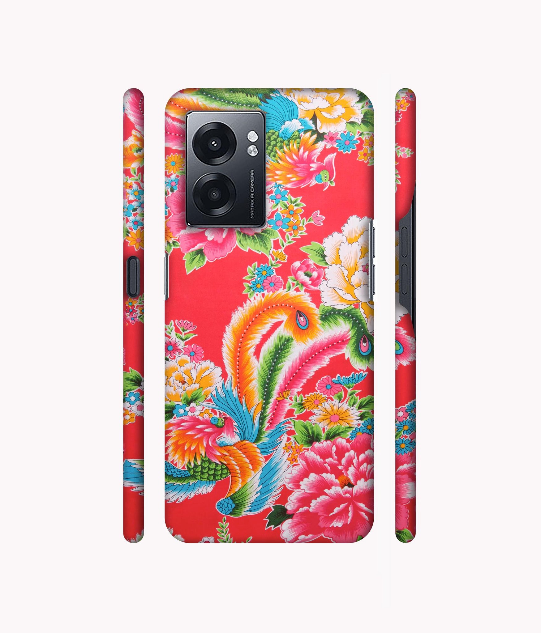 Cute Floral Pattern Print Designer Hard Back Cover for Realme Narzo 50 5G / Oppo K10 5G / Oppo A57 5G