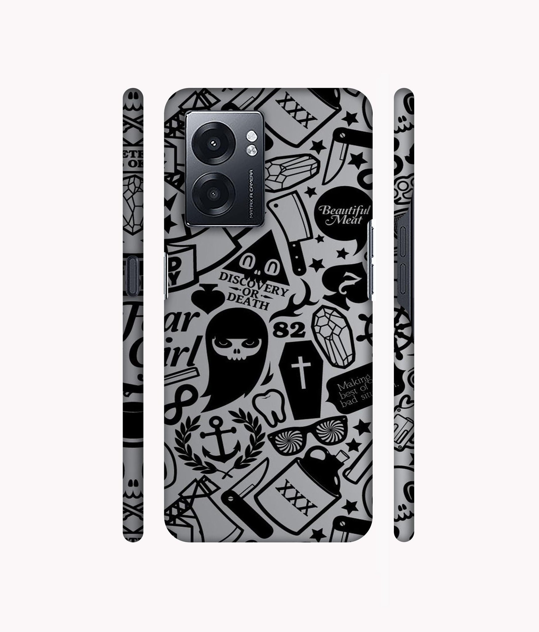 Discover Or Death Designer Hard Back Cover for Realme Narzo 50 5G / Oppo K10 5G / Oppo A57 5G