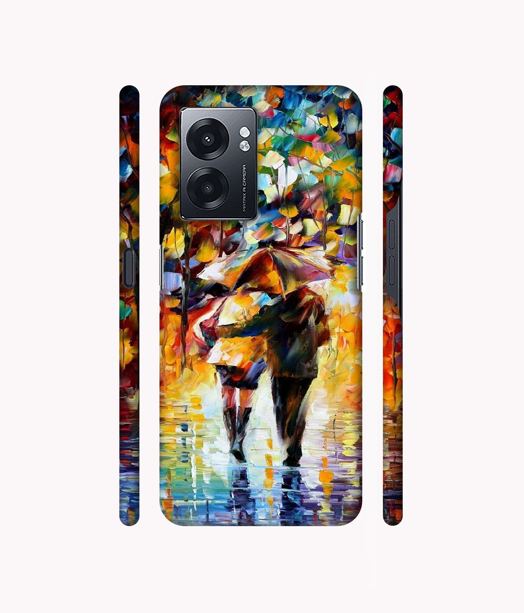 Paint Couple Pattern Designer Hard Back Cover for Realme Narzo 50 5G / Oppo K10 5G / Oppo A57 5G