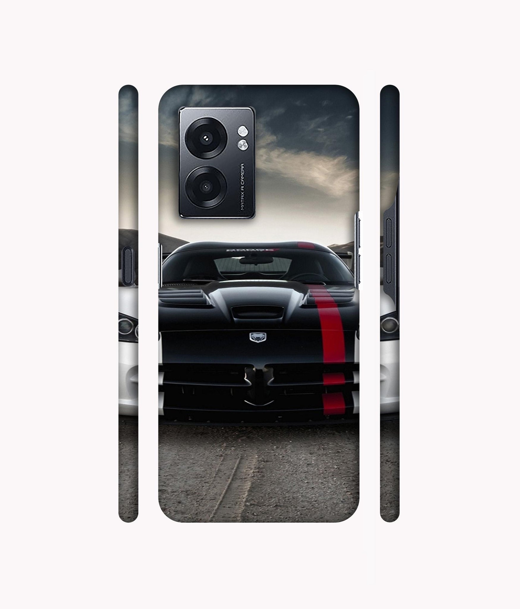 Sports Car Pattern Designer Hard Back Cover for Realme Narzo 50 5G / Oppo K10 5G / Oppo A57 5G