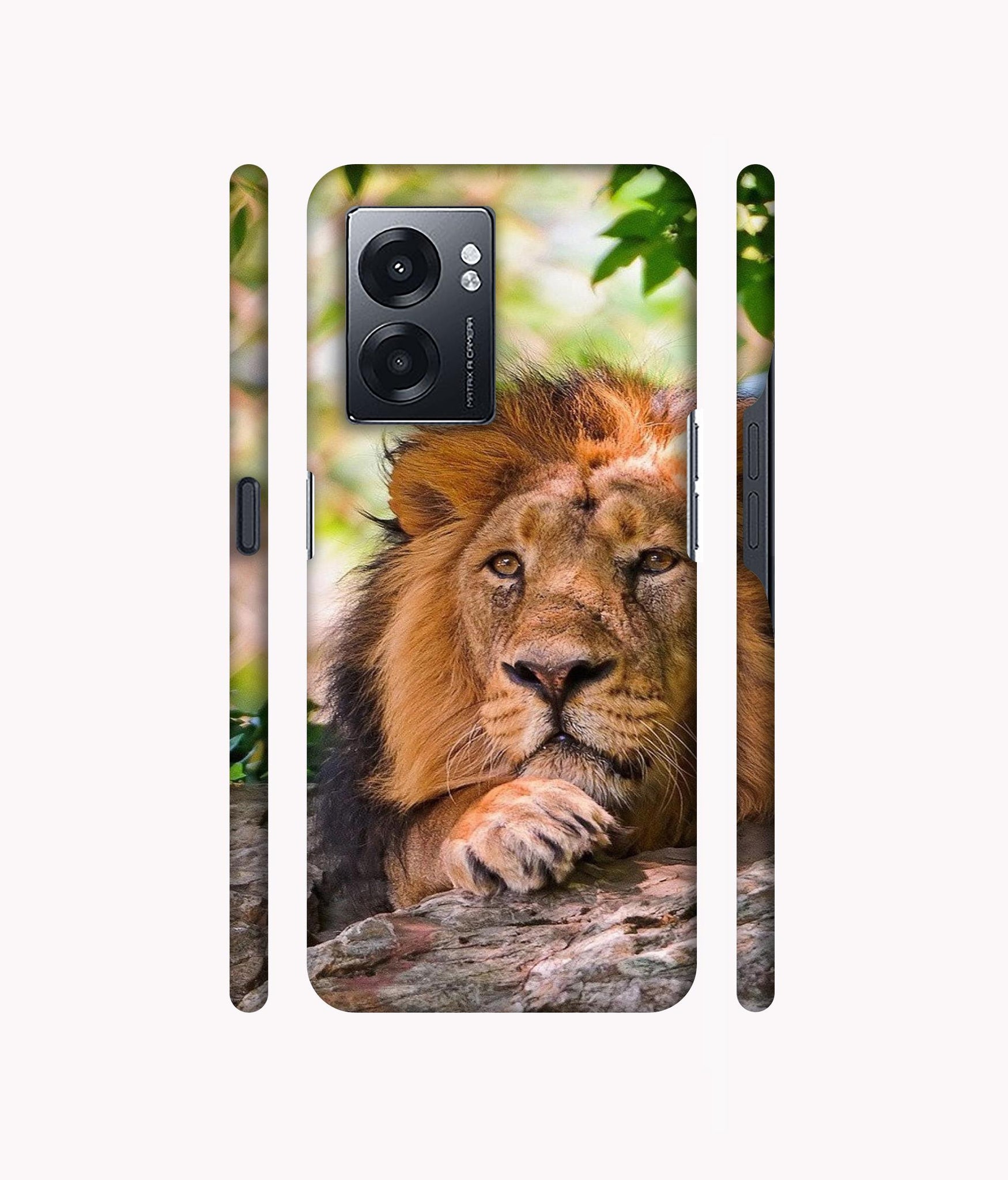 Tiger Pattern Print Designer Hard Back Cover for Realme Narzo 50 5G / Oppo K10 5G / Oppo A57 5G