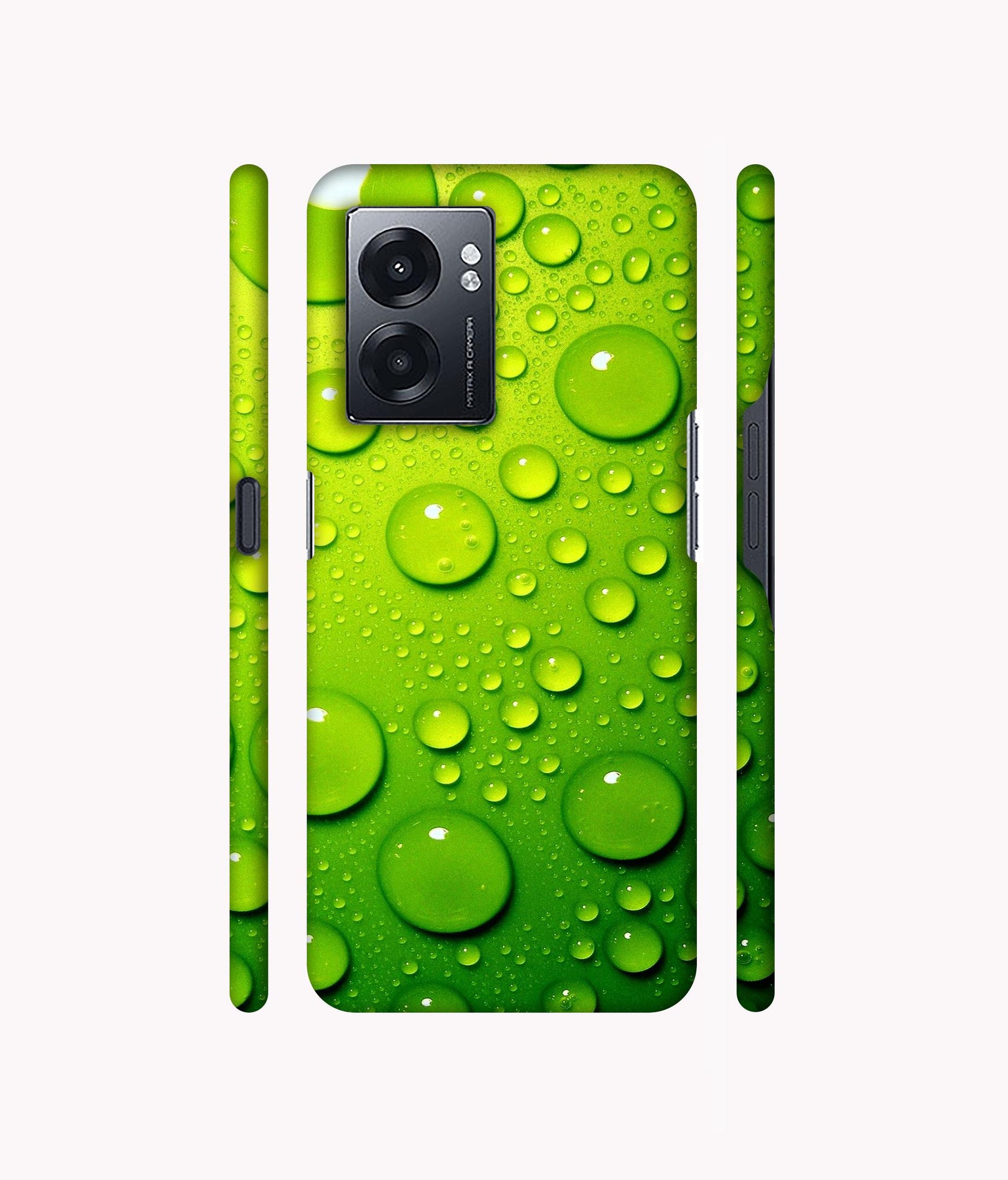 Green Bubbles Designer Hard Back Cover for Realme Narzo 50 5G / Oppo K10 5G / Oppo A57 5G