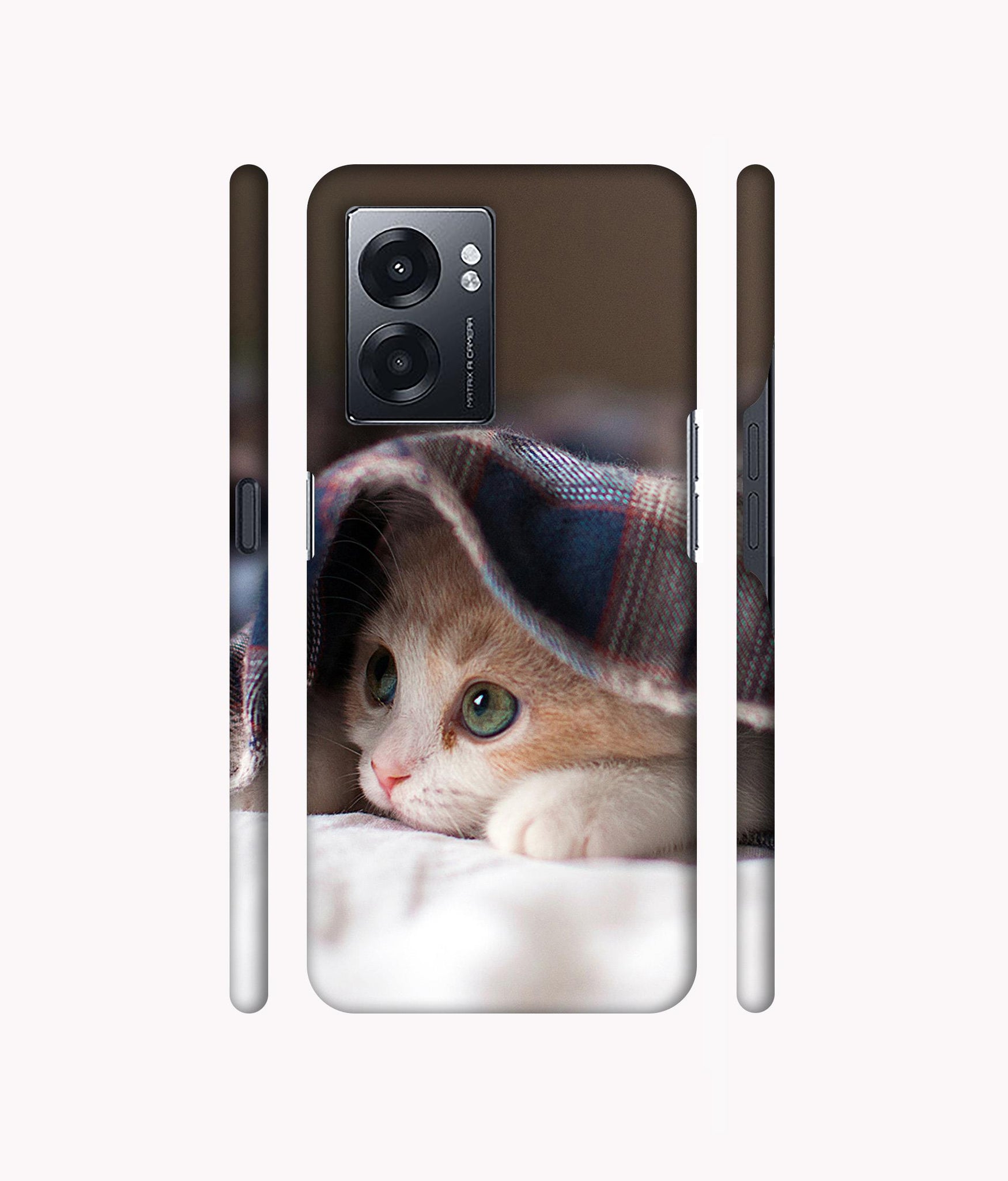 Sleepy Kitten Designer Hard Back Cover for Realme Narzo 50 5G / Oppo K10 5G / Oppo A57 5G