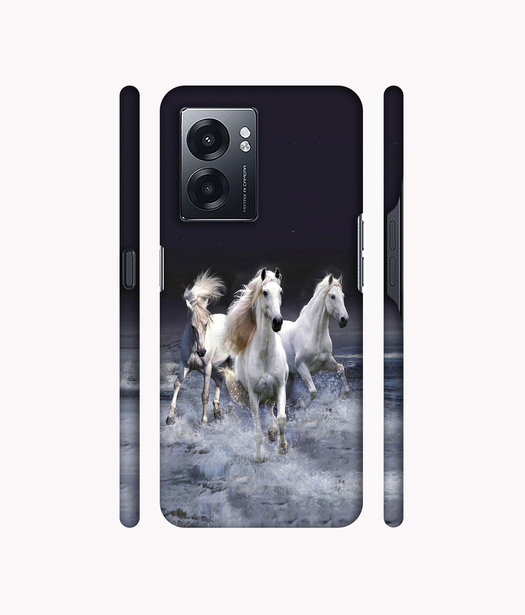 Mystic Horse Designer Hard Back Cover for Realme Narzo 50 5G / Oppo K10 5G / Oppo A57 5G