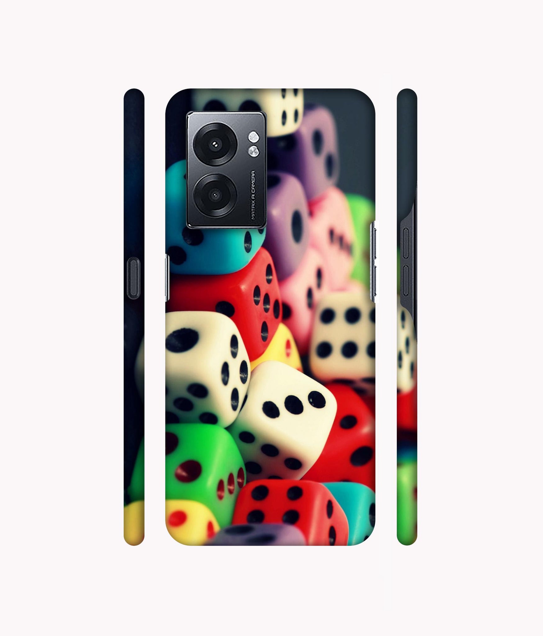 Dice Designer Hard Back Cover for Realme Narzo 50 5G / Oppo K10 5G / Oppo A57 5G