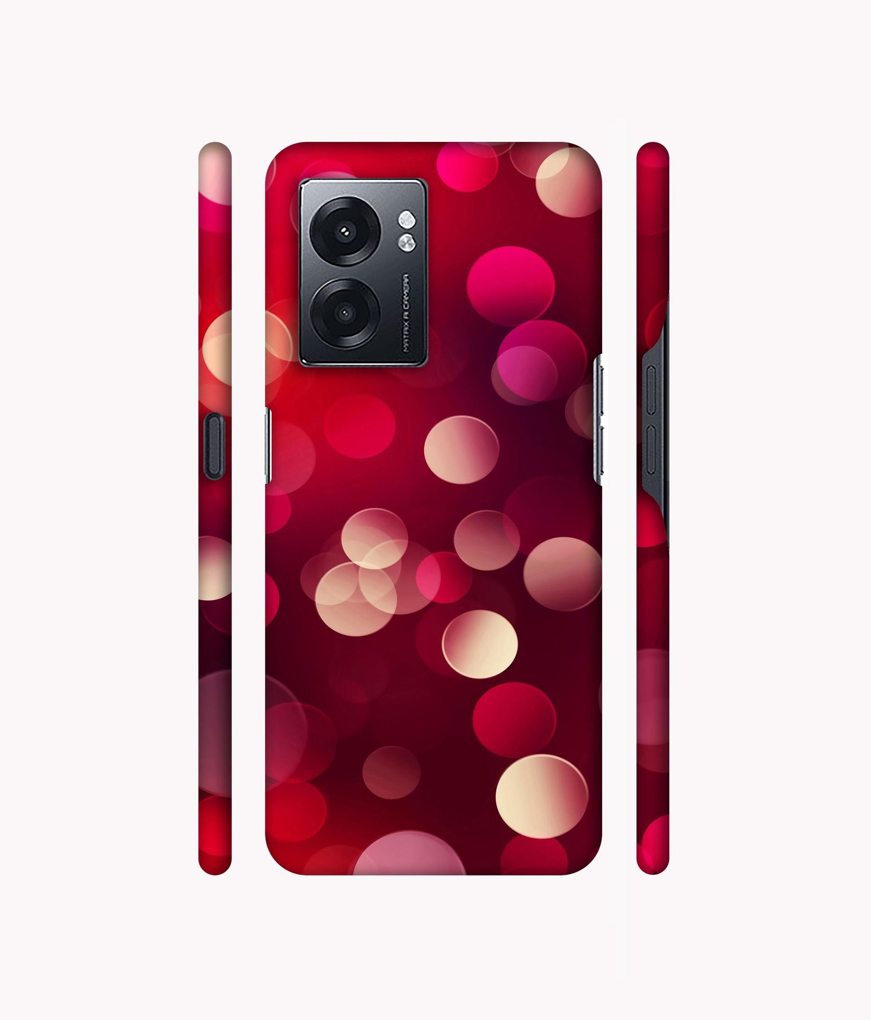 3D Circles Designer Hard Back Cover for Realme Narzo 50 5G / Oppo K10 5G / Oppo A57 5G