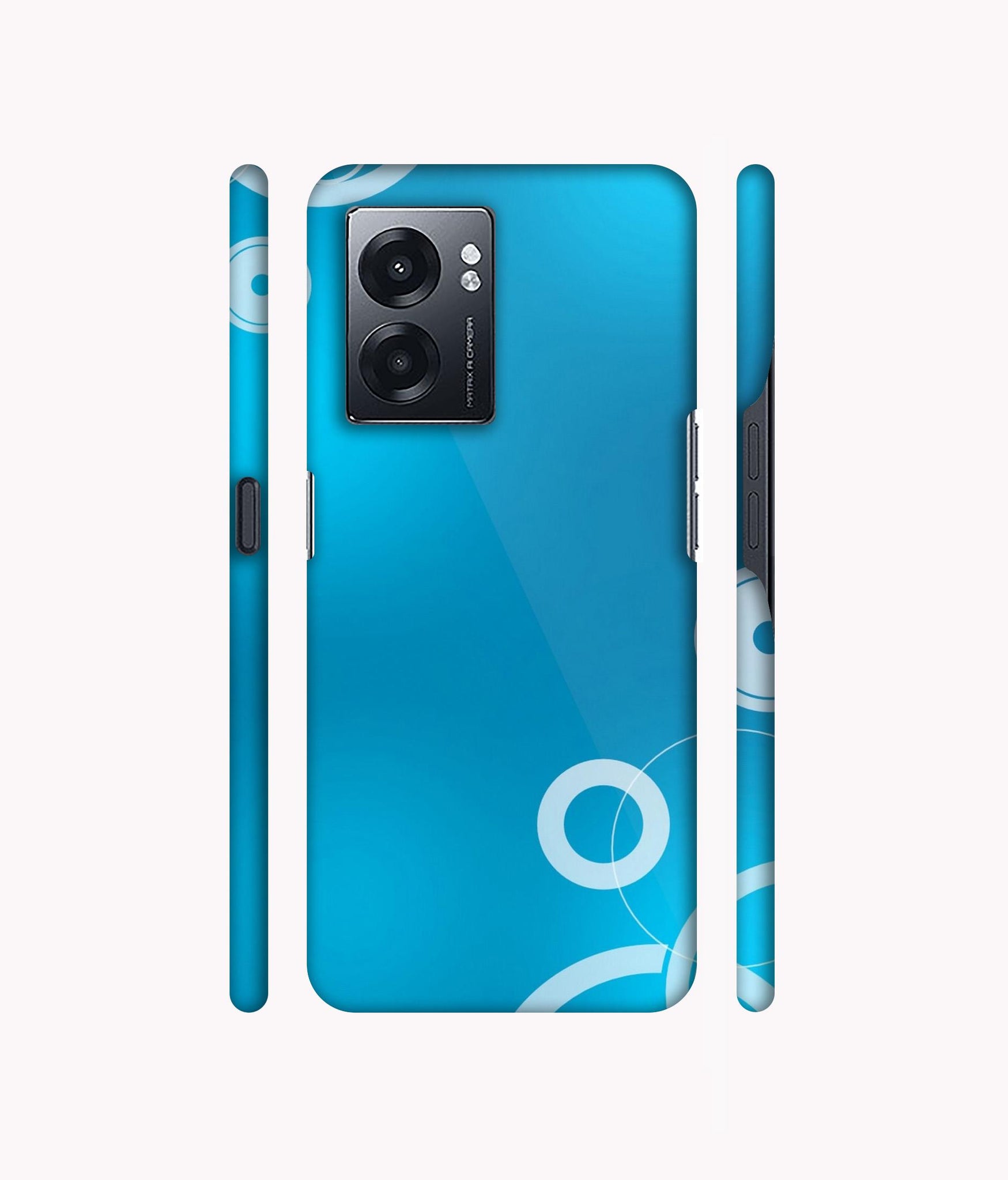 Circle Background Designer Hard Back Cover for Realme Narzo 50 5G / Oppo K10 5G / Oppo A57 5G