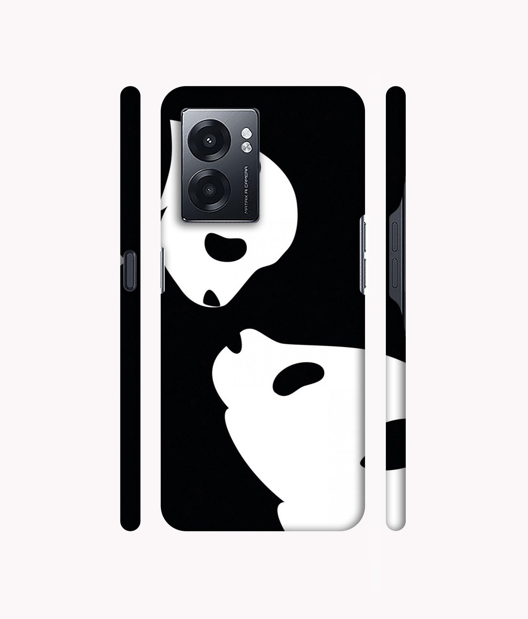 Panda Drawing Designer Hard Back Cover for Realme Narzo 50 5G / Oppo K10 5G / Oppo A57 5G