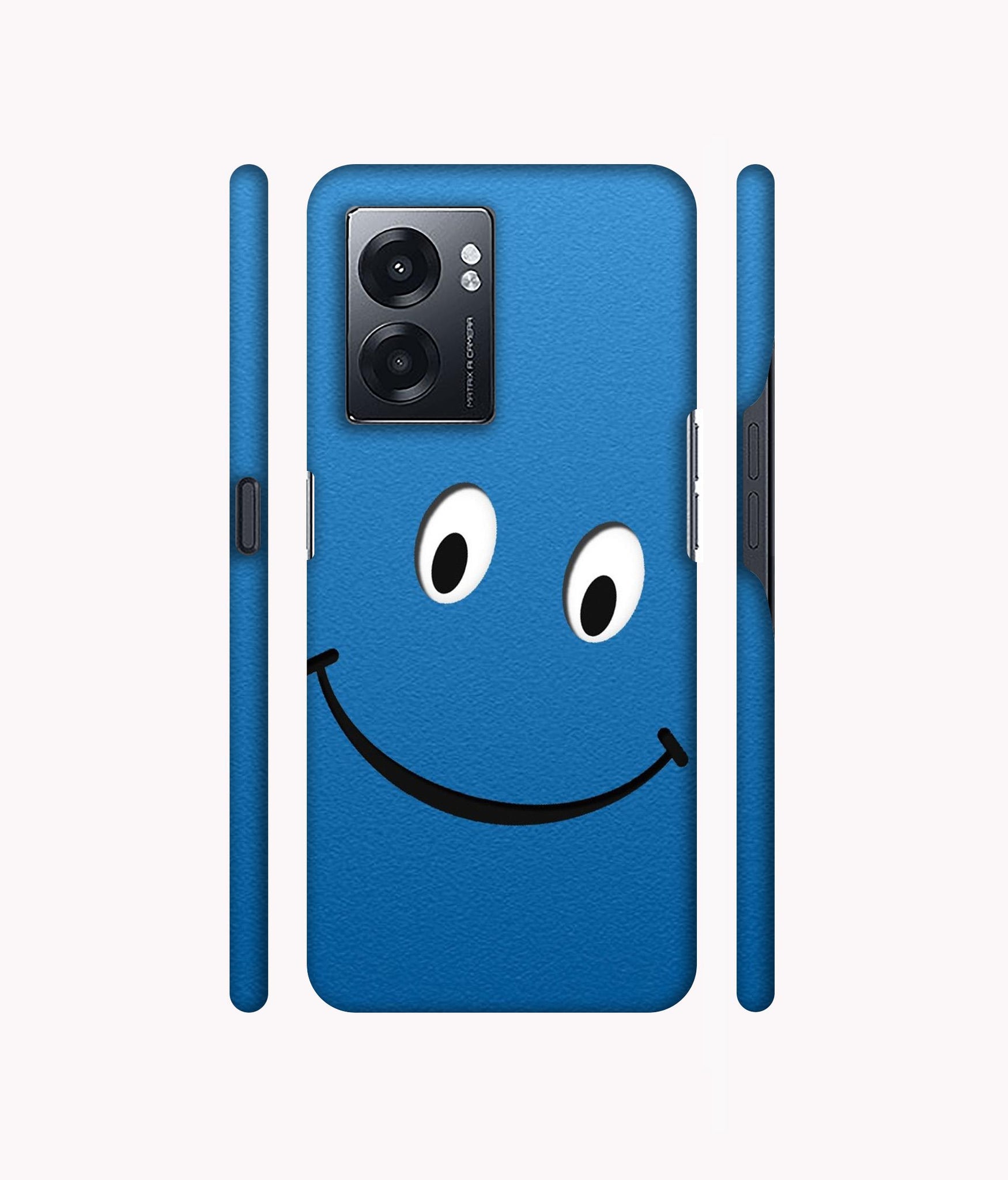Smile Face Designer Hard Back Cover for Realme Narzo 50 5G / Oppo K10 5G / Oppo A57 5G
