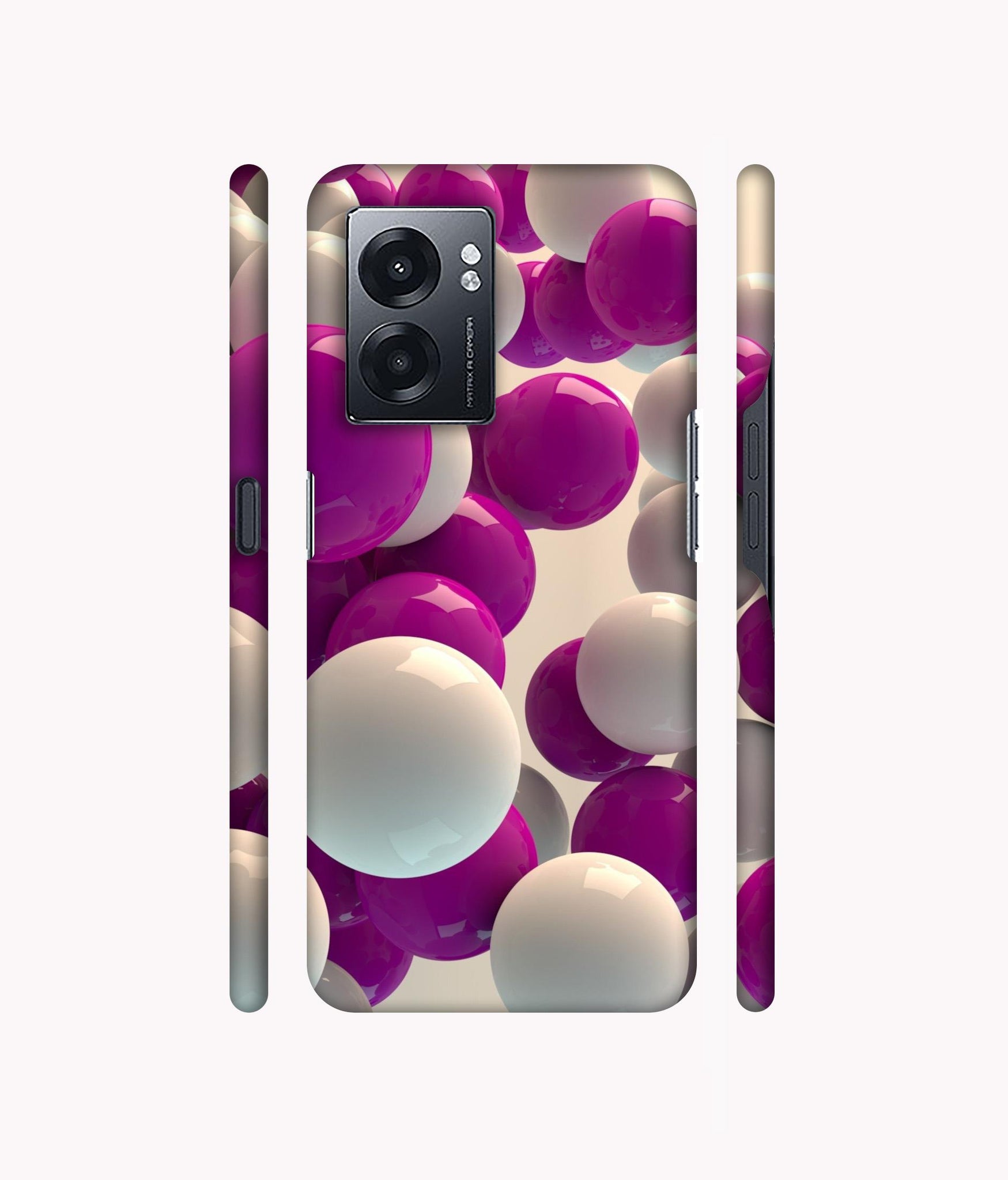 3D Balloons Designer Hard Back Cover for Realme Narzo 50 5G / Oppo K10 5G / Oppo A57 5G