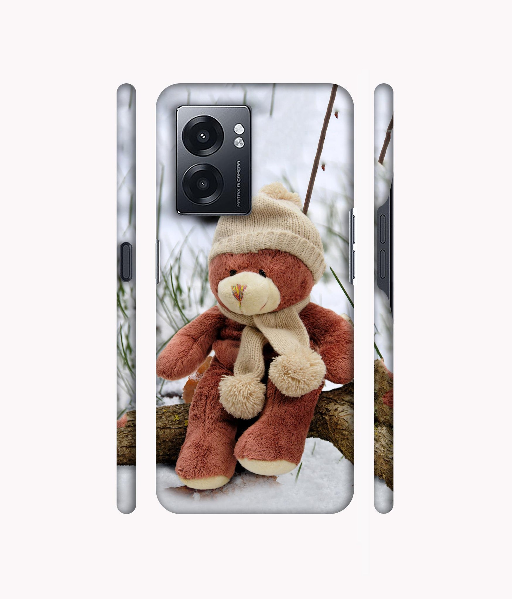 Woolen Bear Designer Hard Back Cover for Realme Narzo 50 5G / Oppo K10 5G / Oppo A57 5G