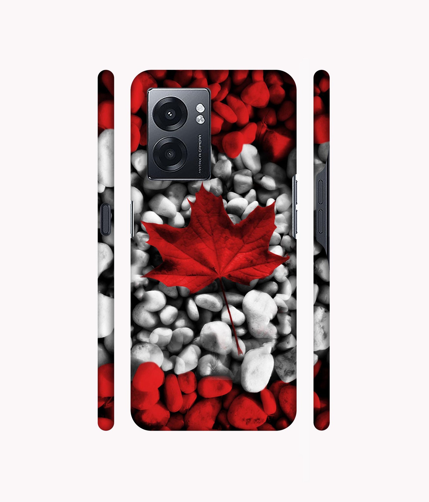 Canada Leaves Flag Designer Hard Back Cover for Realme Narzo 50 5G / Oppo K10 5G / Oppo A57 5G