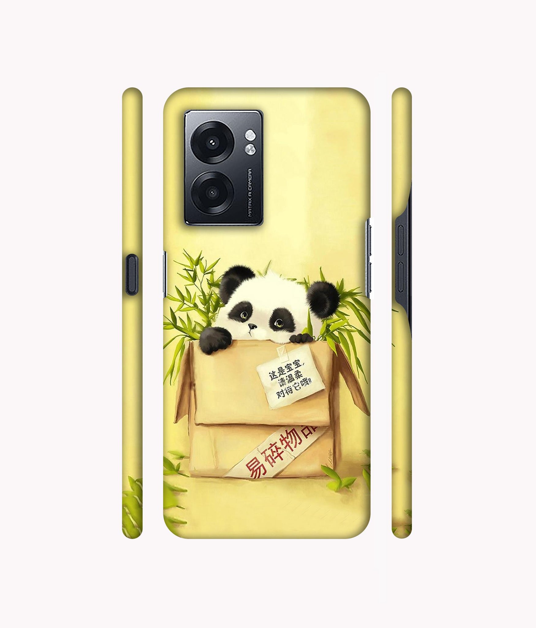 Panda In Box Designer Hard Back Cover for Realme Narzo 50 5G / Oppo K10 5G / Oppo A57 5G