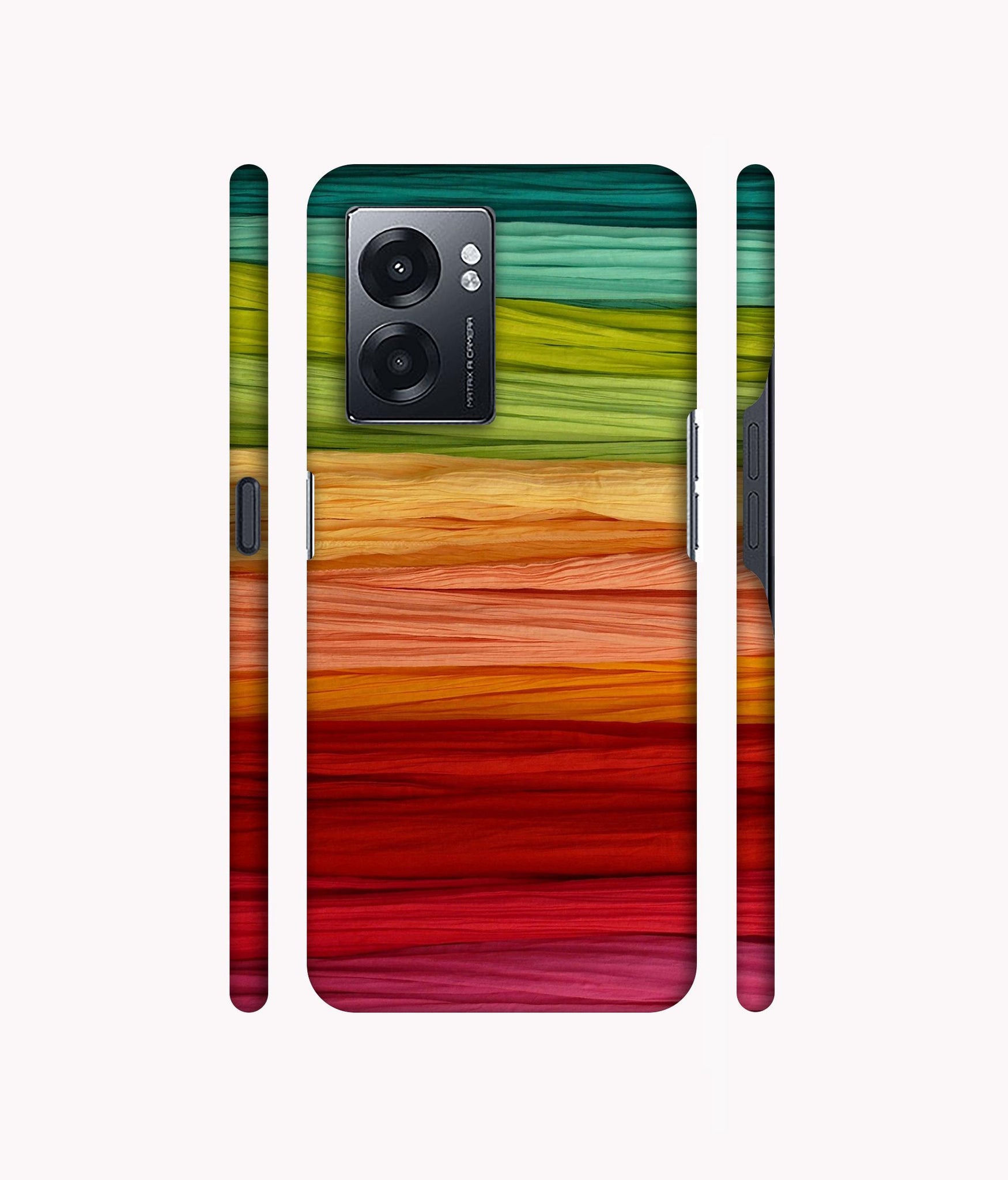 Colorful Thread Designer Hard Back Cover for Realme Narzo 50 5G / Oppo K10 5G / Oppo A57 5G