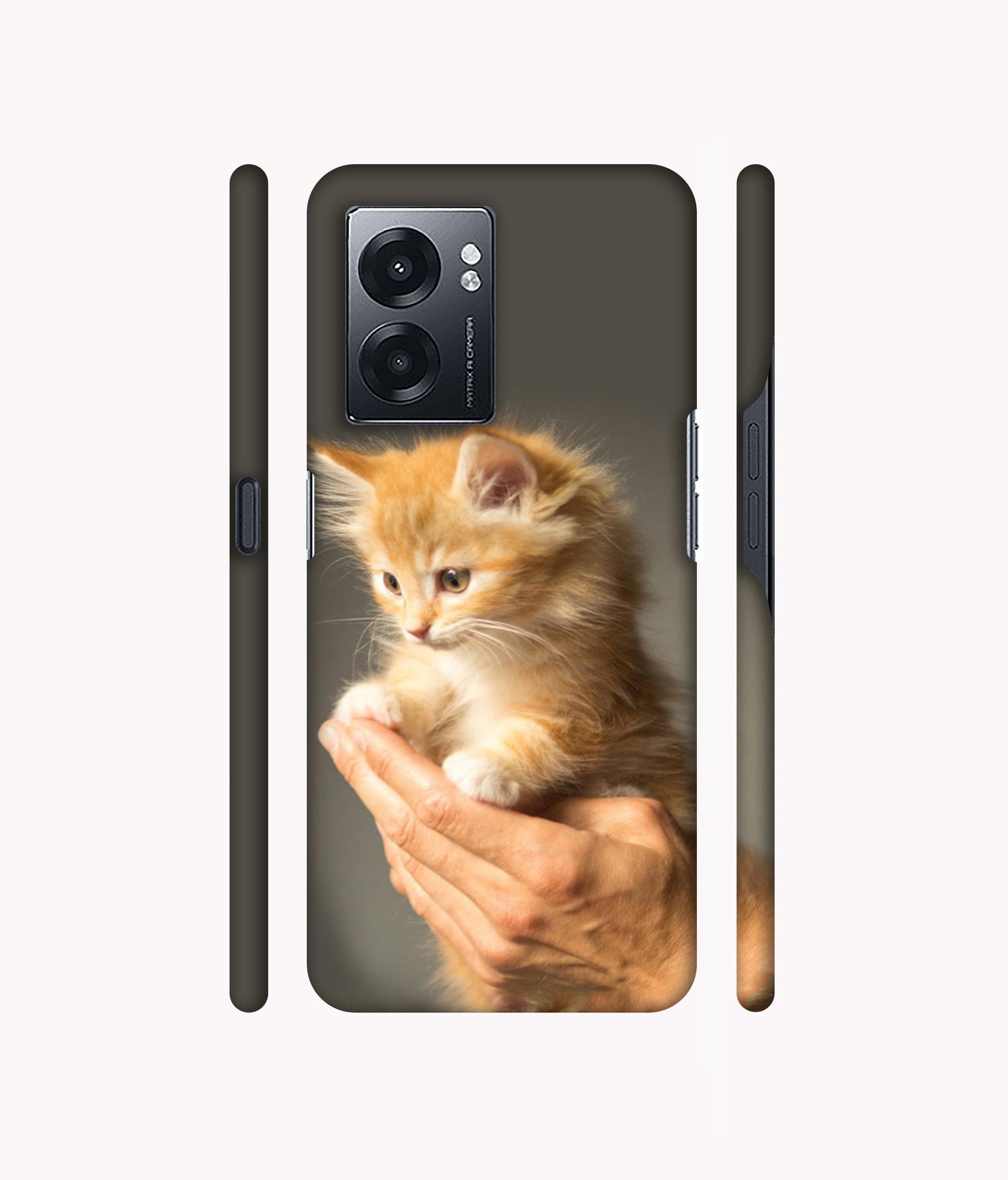 Cute Kitten Designer Hard Back Cover for Realme Narzo 50 5G / Oppo K10 5G / Oppo A57 5G