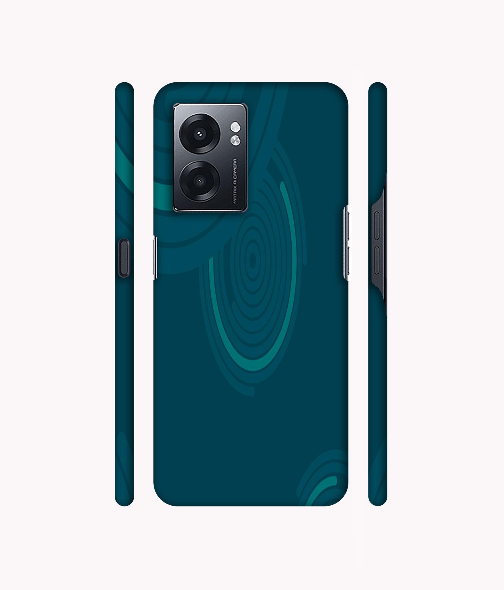 Round Texture Designer Hard Back Cover for Realme Narzo 50 5G / Oppo K10 5G / Oppo A57 5G