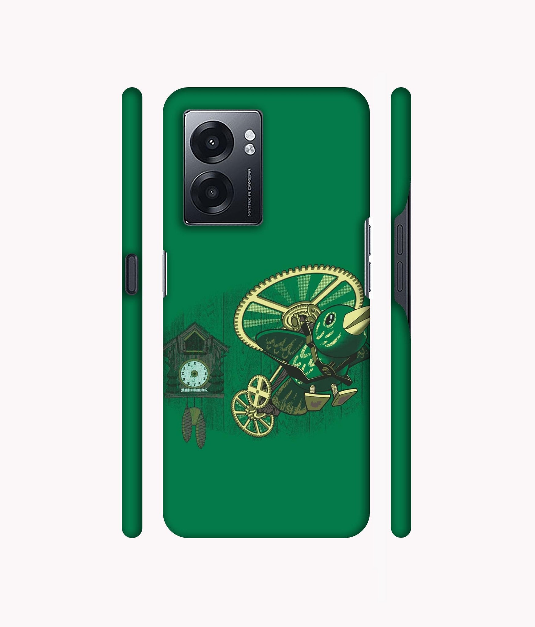 Clock Bird Designer Hard Back Cover for Realme Narzo 50 5G / Oppo K10 5G / Oppo A57 5G