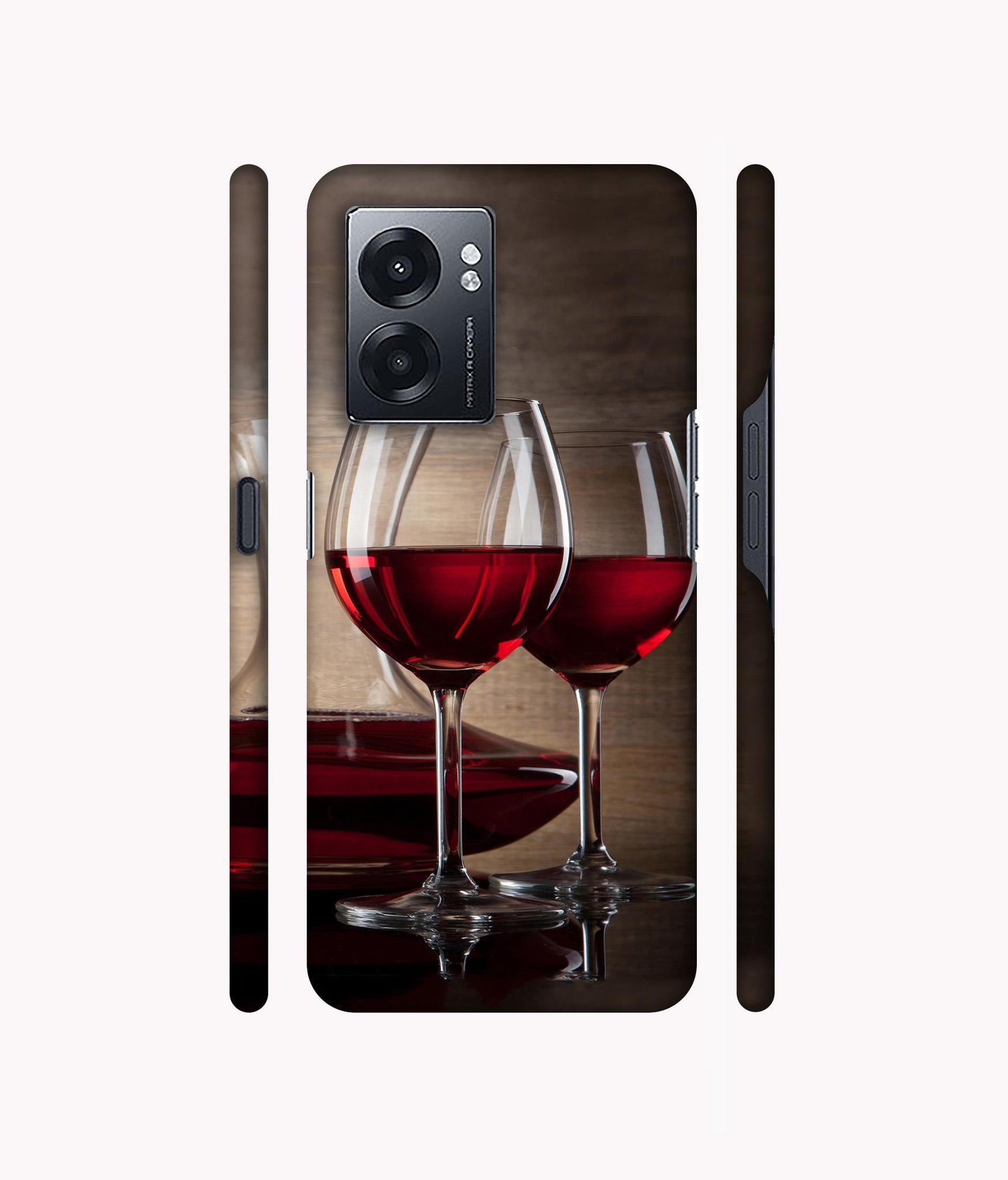 Wine Glass Designer Hard Back Cover for Realme Narzo 50 5G / Oppo K10 5G / Oppo A57 5G