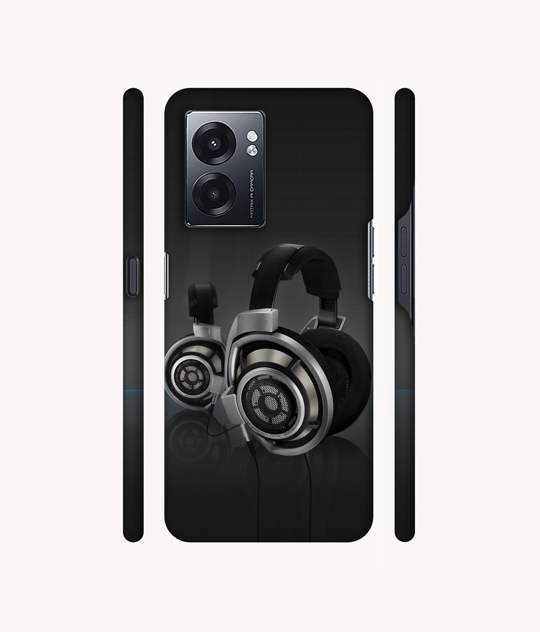 Head Phone Designer Hard Back Cover for Realme Narzo 50 5G / Oppo K10 5G / Oppo A57 5G