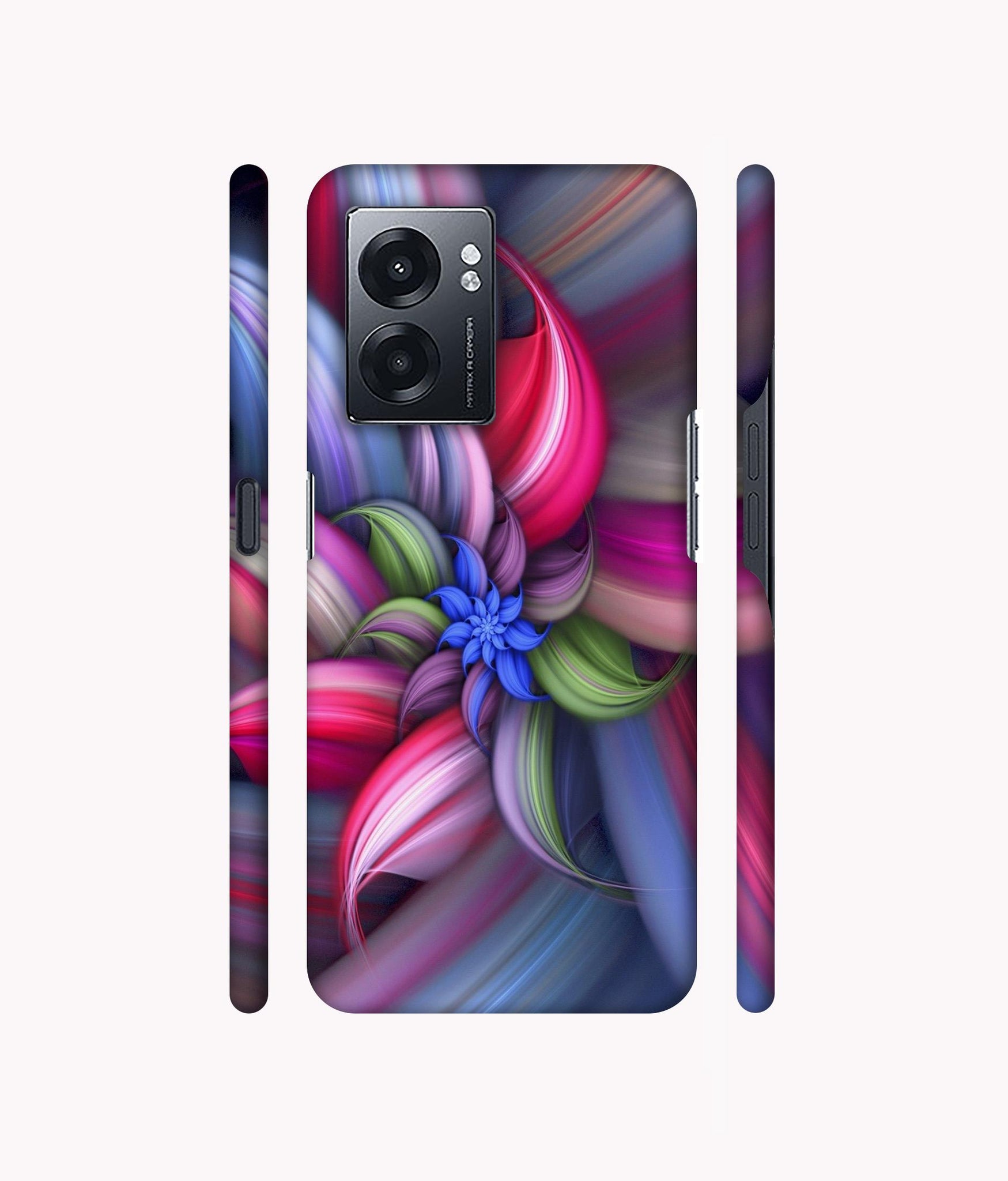 Colorful Flower Designer Hard Back Cover for Realme Narzo 50 5G / Oppo K10 5G / Oppo A57 5G