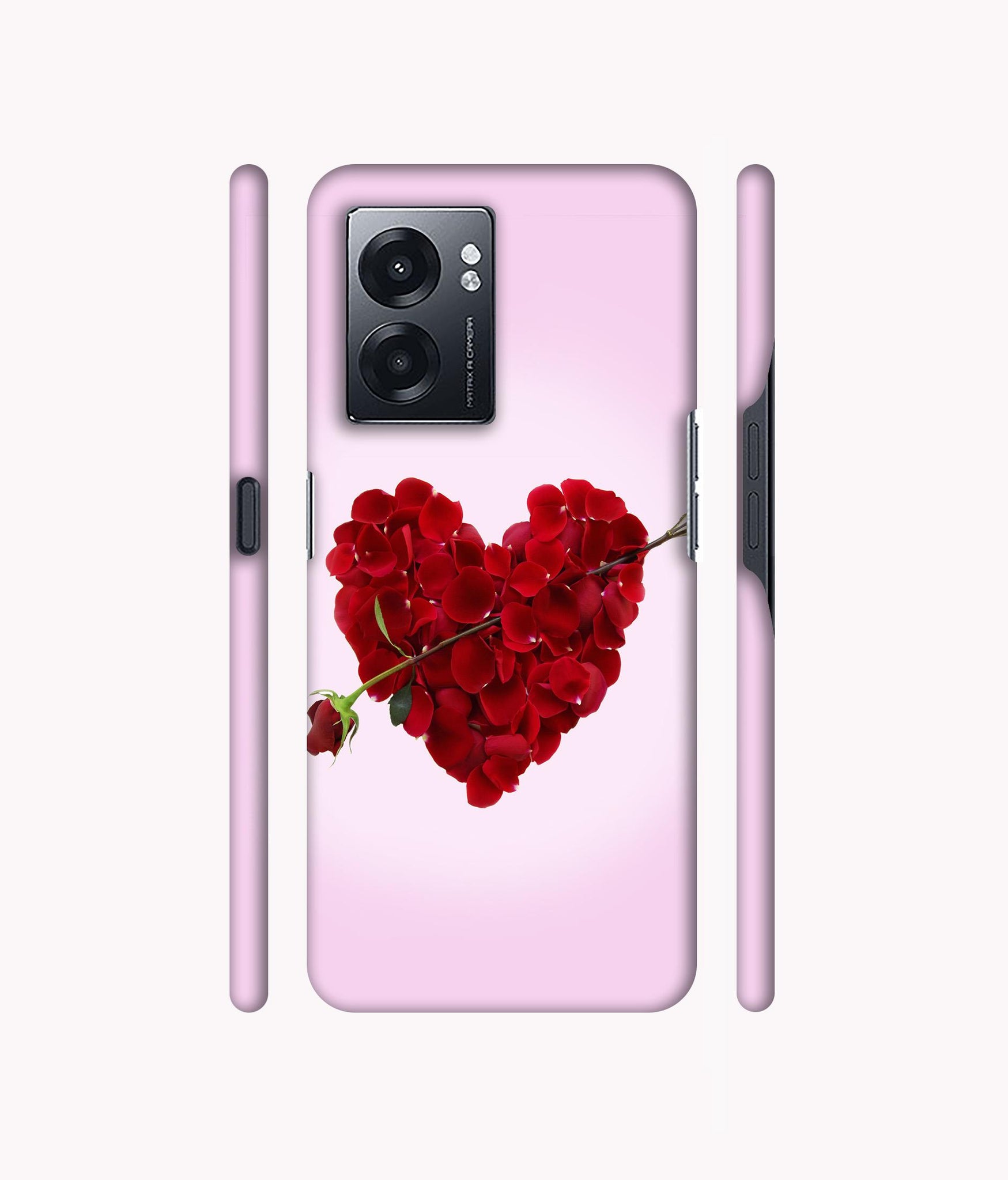 Heart Flower Designer Hard Back Cover for Realme Narzo 50 5G / Oppo K10 5G / Oppo A57 5G