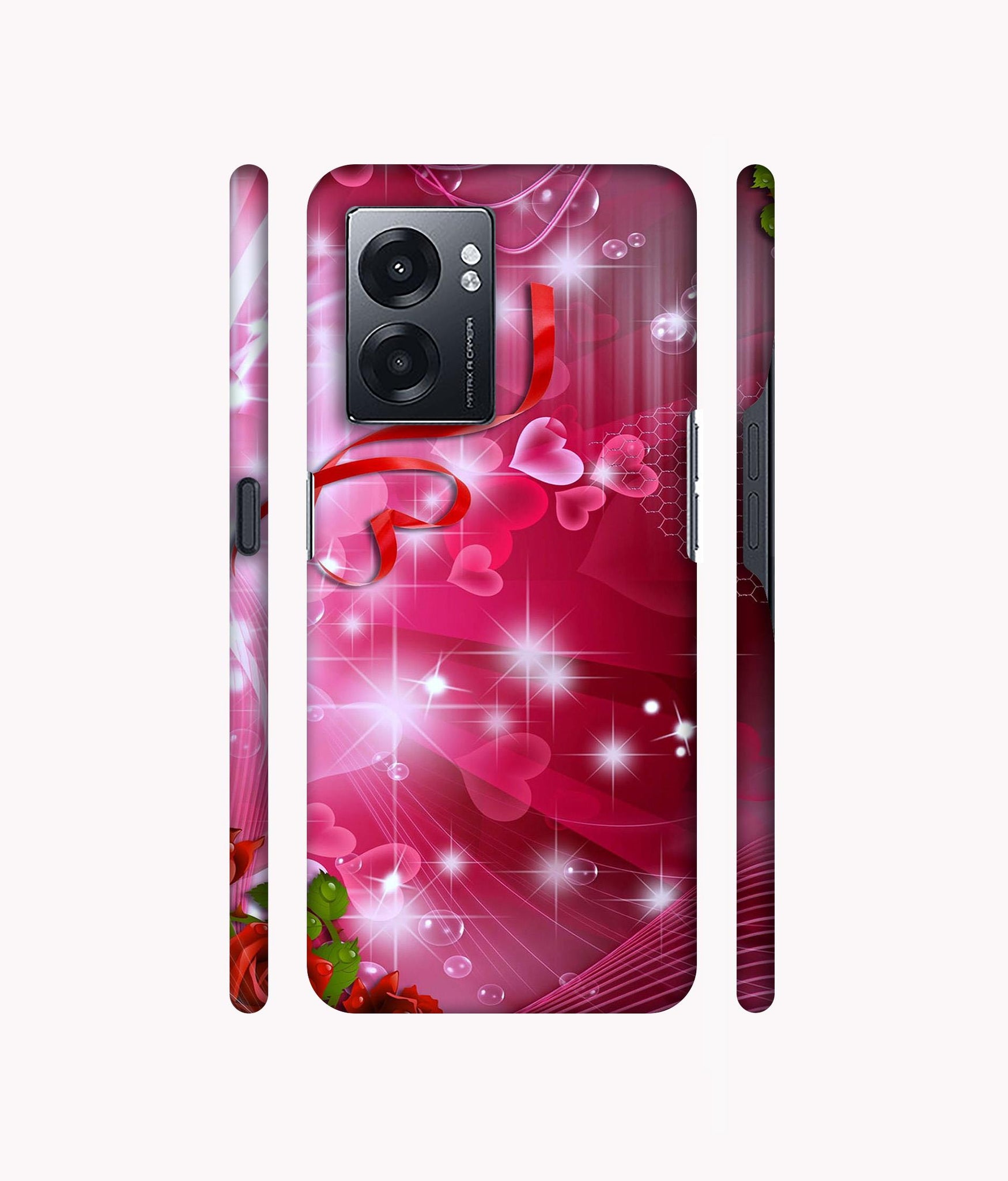 Love Designer Hard Back Cover for Realme Narzo 50 5G / Oppo K10 5G / Oppo A57 5G