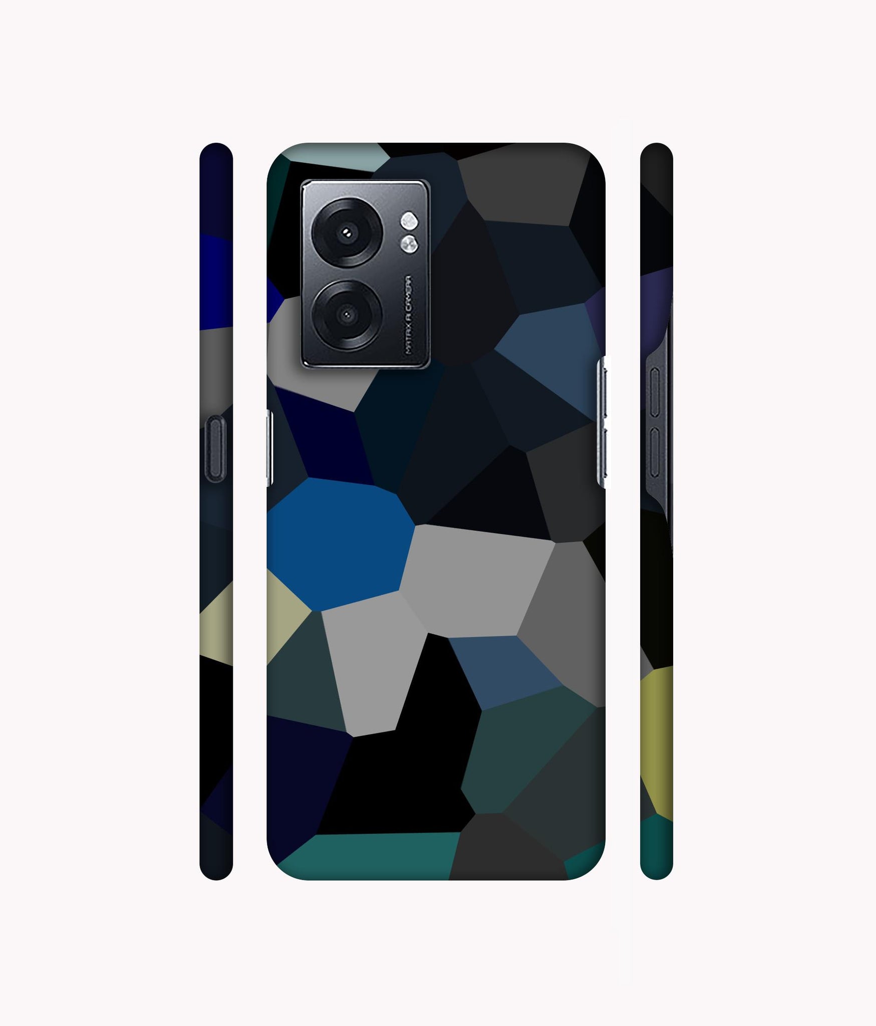 Mathematical Shape Designer Hard Back Cover for Realme Narzo 50 5G / Oppo K10 5G / Oppo A57 5G