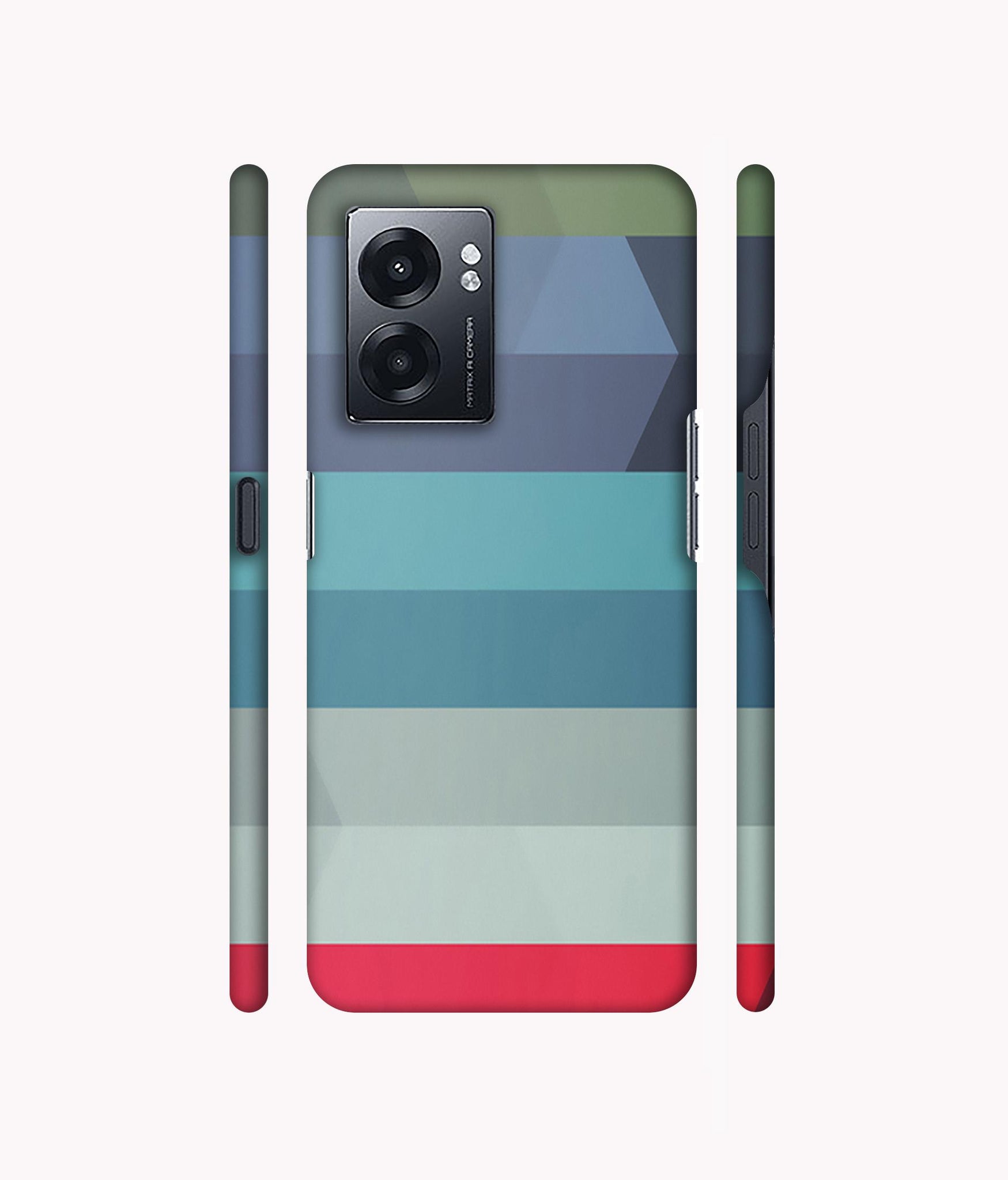 Colorful Lines Designer Hard Back Cover for Realme Narzo 50 5G / Oppo K10 5G / Oppo A57 5G