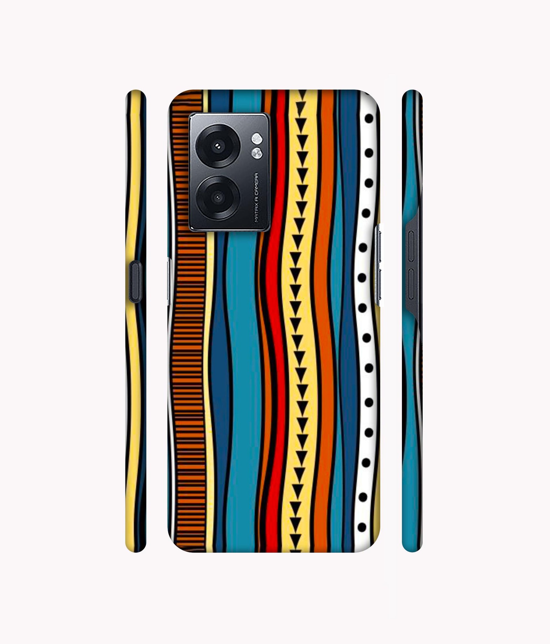 Rangoli Folk Art Designer Hard Back Cover for Realme Narzo 50 5G / Oppo K10 5G / Oppo A57 5G