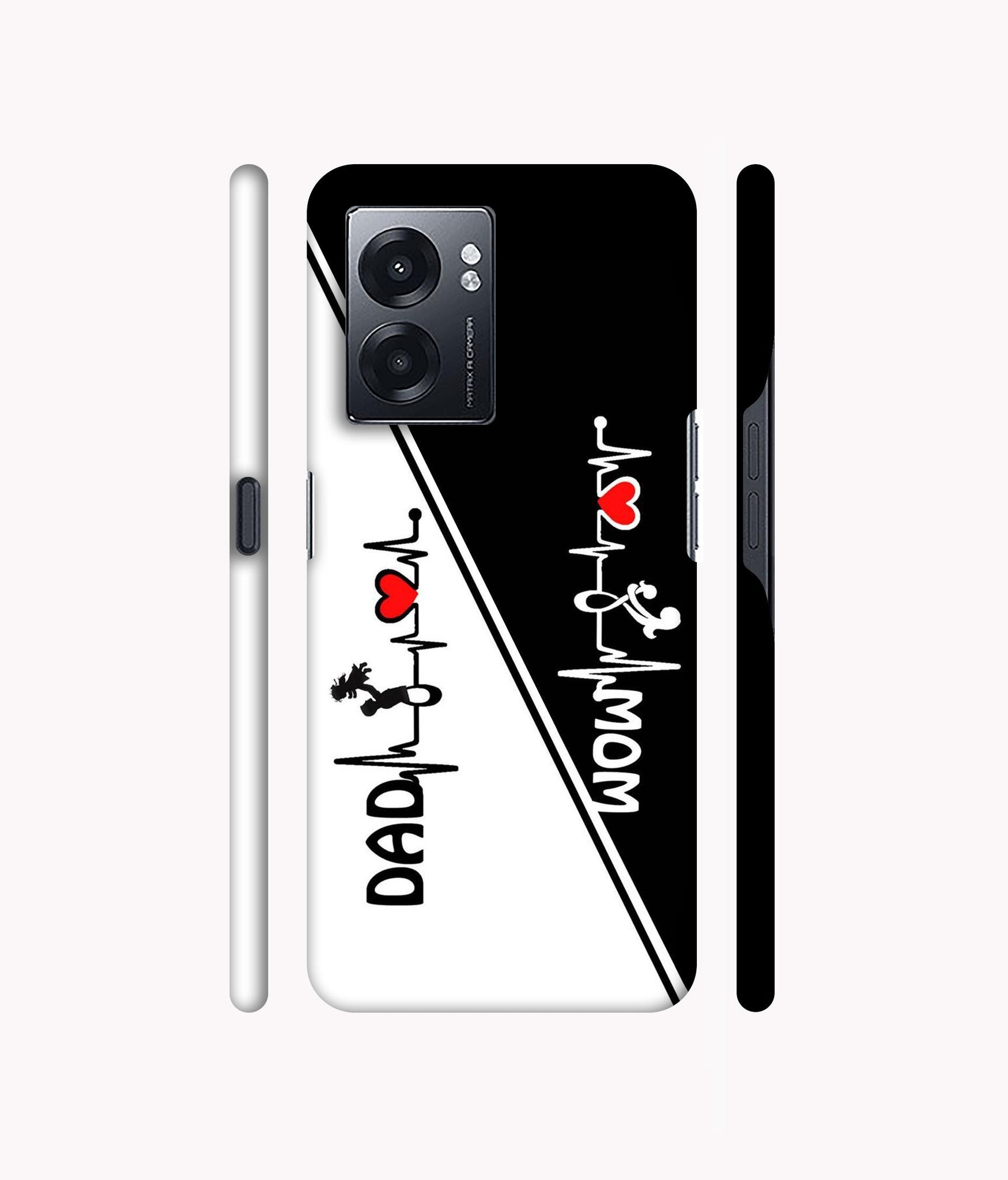 Mom and Dad Lover Designer Hard Back Cover for Realme Narzo 50 5G / Oppo K10 5G / Oppo A57 5G