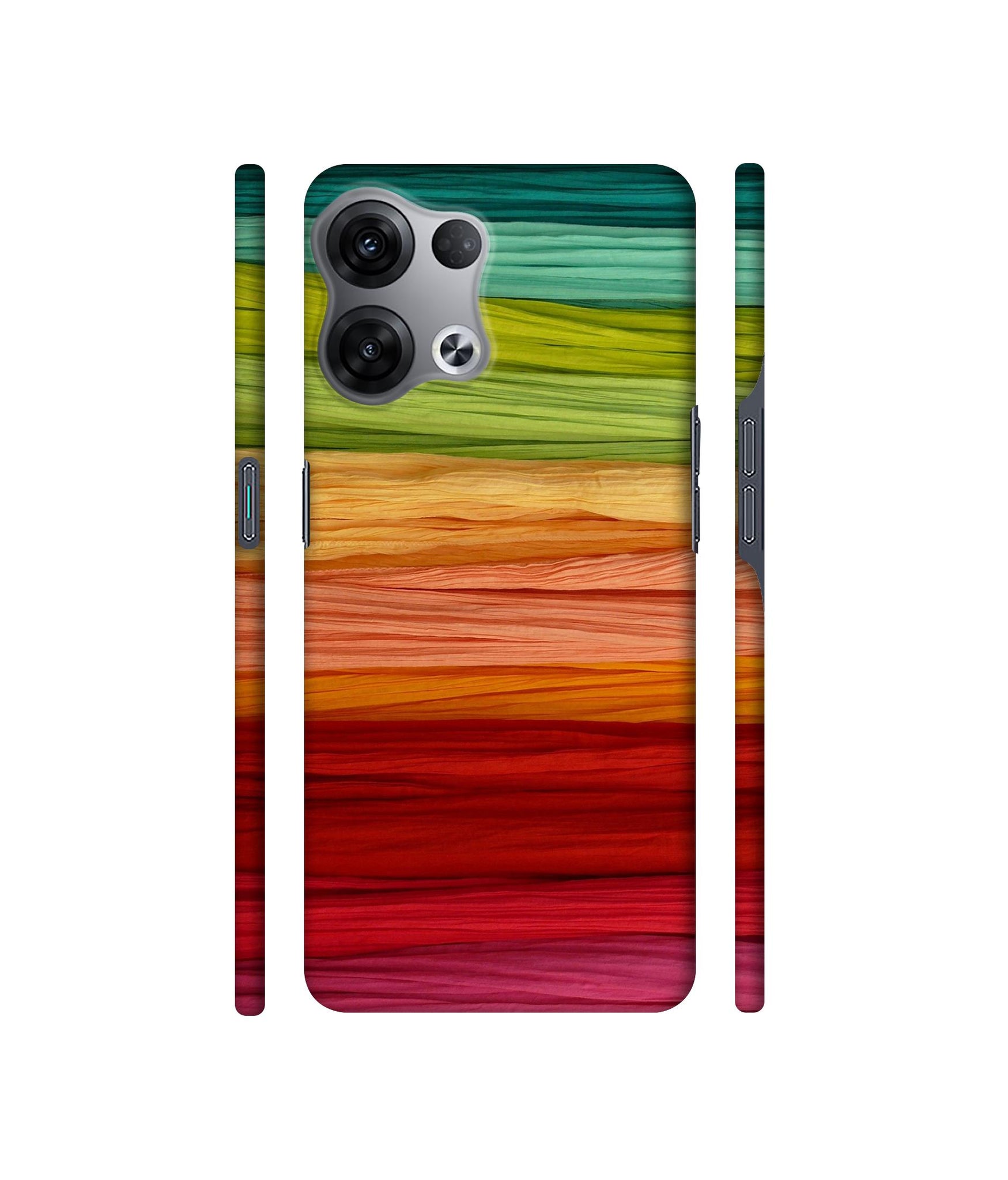 Colorful Thread Designer Hard Back Cover for Oppo Reno8 5G