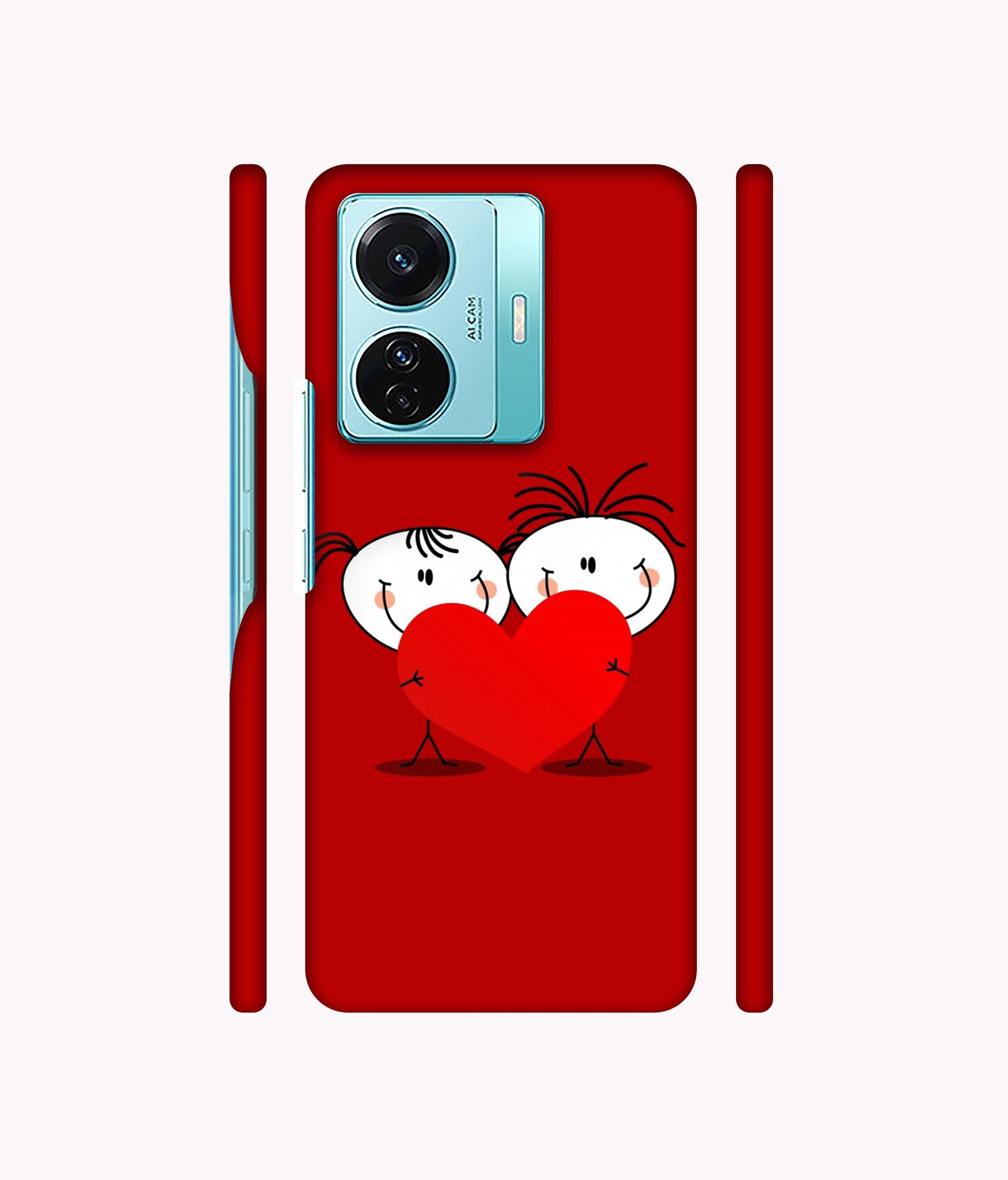 Valentines Day Designer Hard Back Cover for Vivo T1 Pro 5G