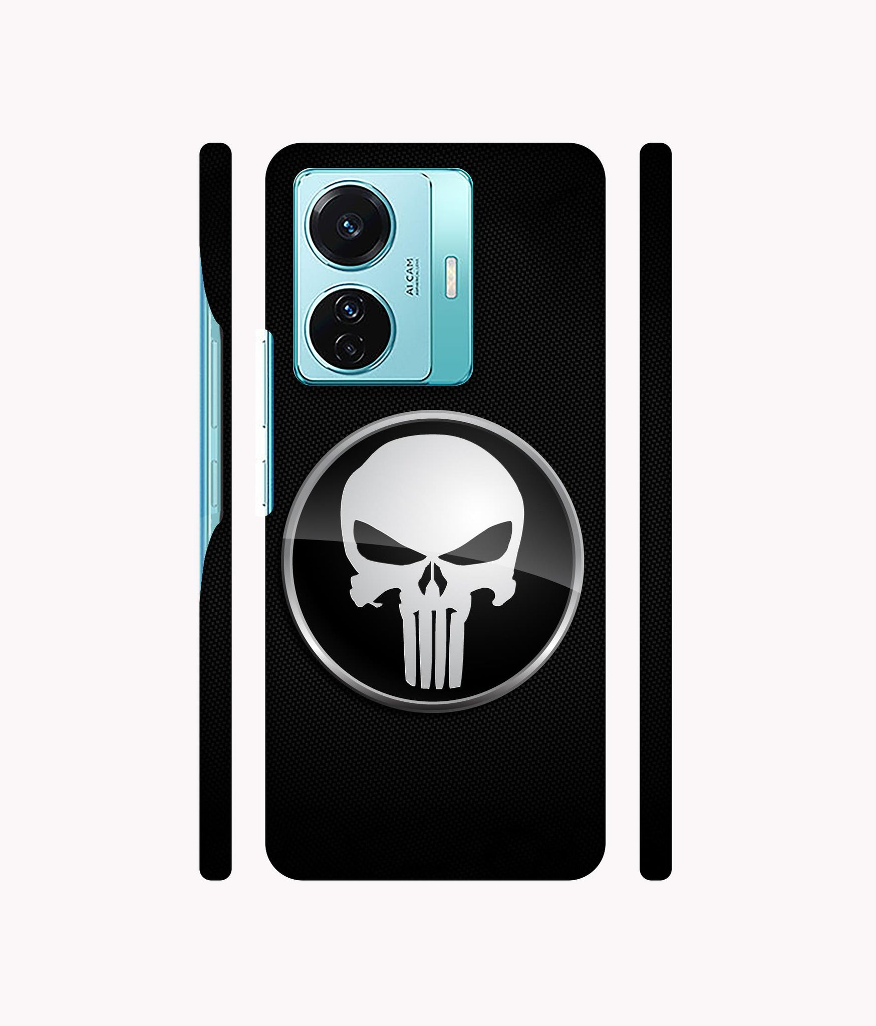 Skull Pattern Designer Hard Back Cover for Vivo T1 Pro 5G