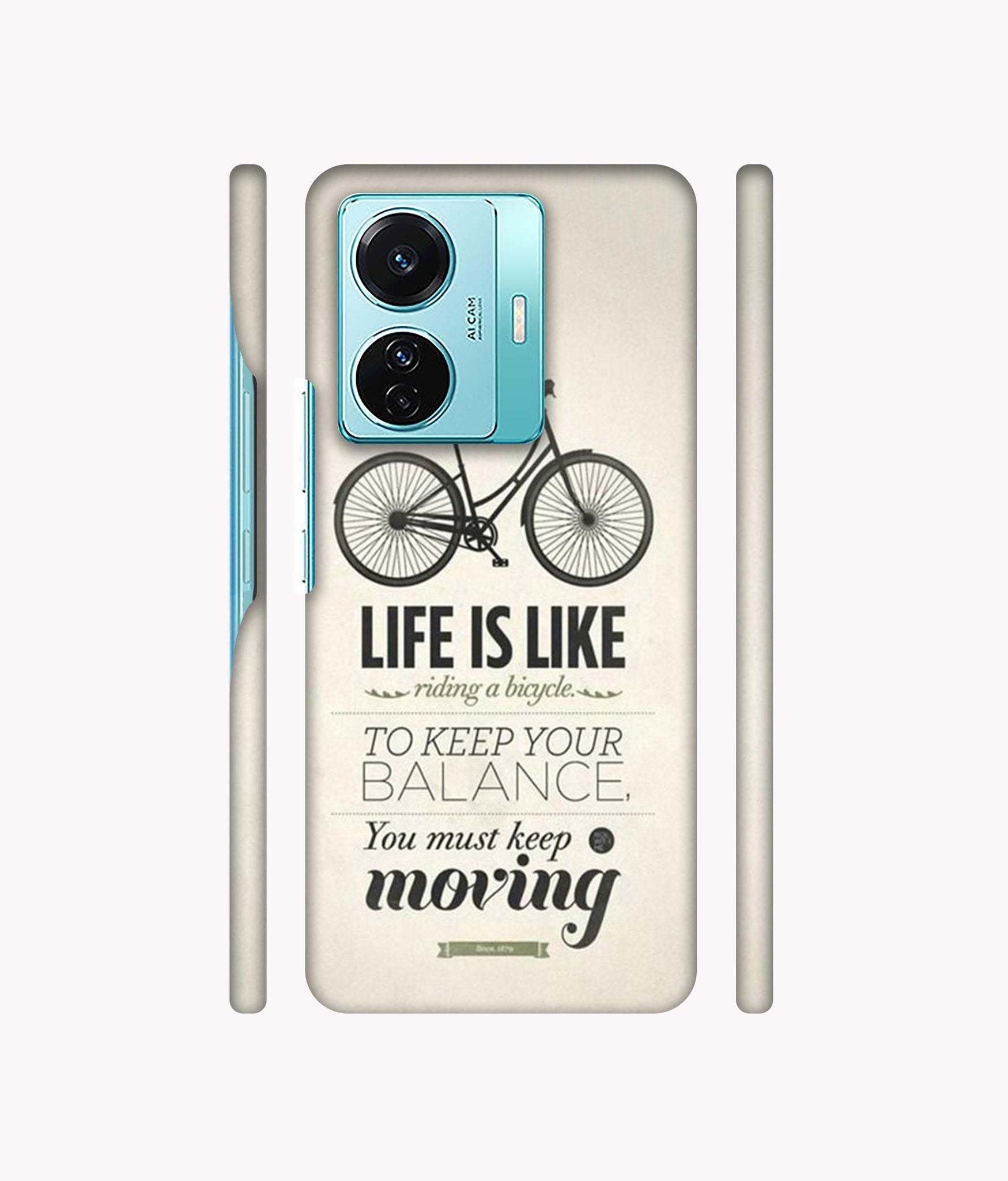 Life is Like Moving Designer Hard Back Cover for Vivo T1 Pro 5G