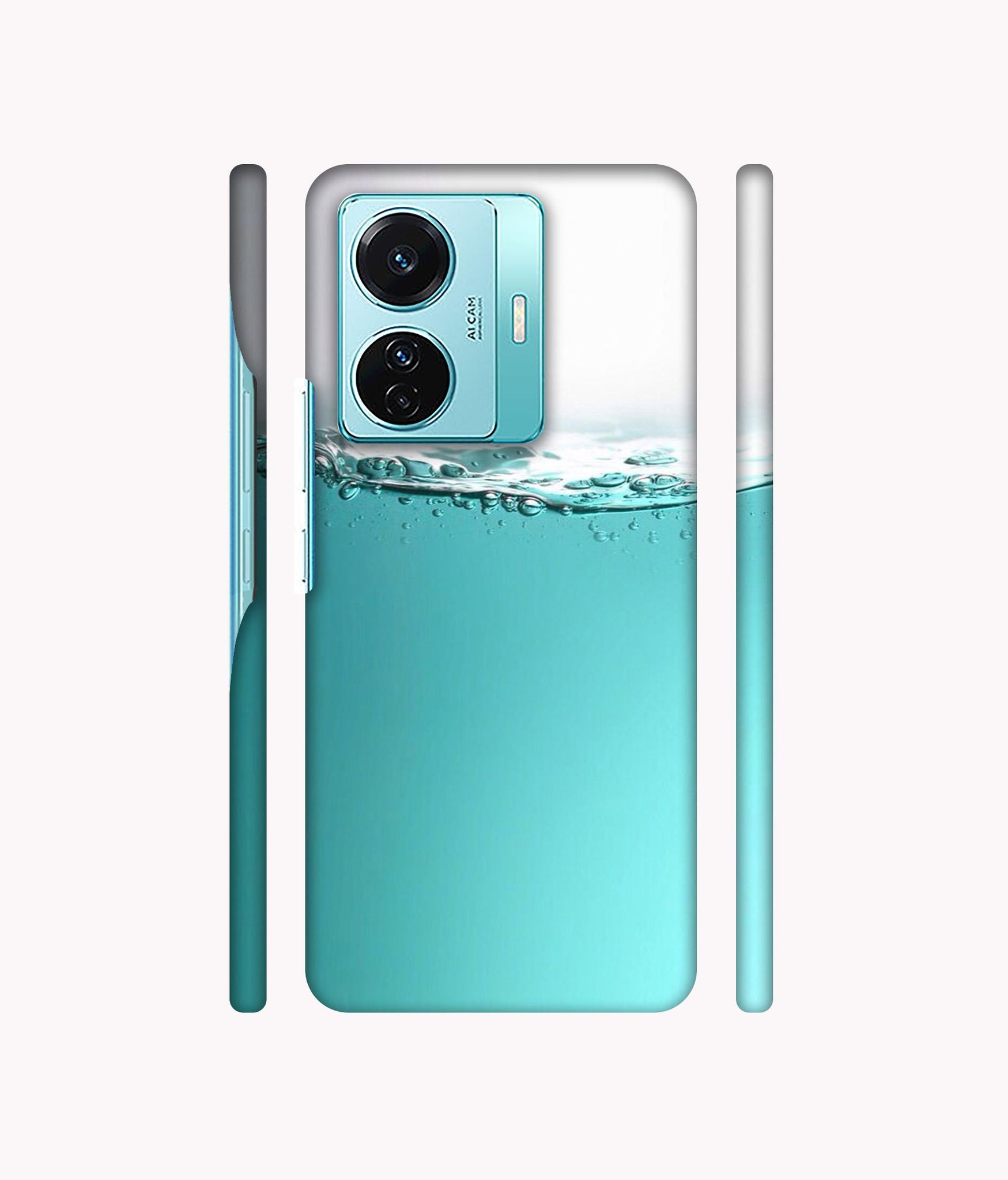 Half Fill Designer Hard Back Cover for Vivo T1 Pro 5G