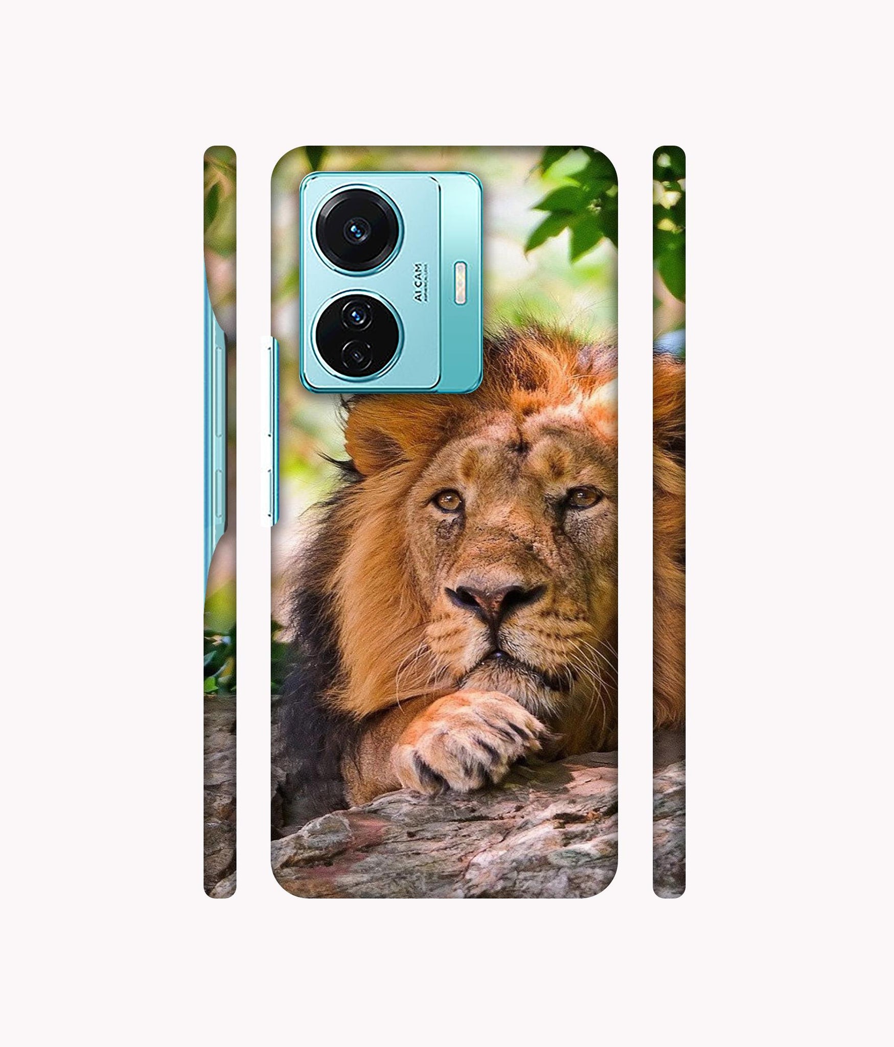 Tiger Pattern Print Designer Hard Back Cover for Vivo T1 Pro 5G