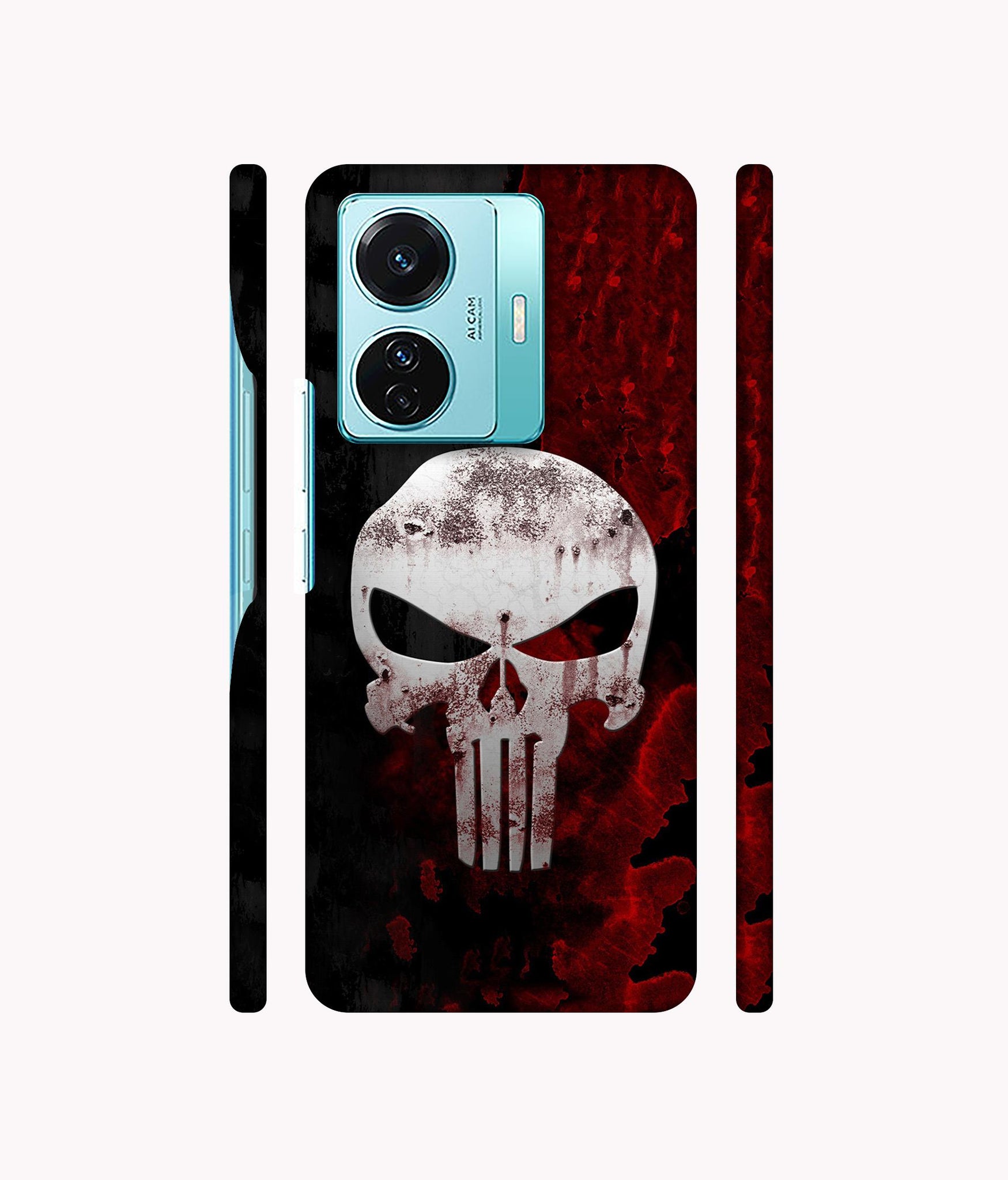 Punisher Skull Designer Hard Back Cover for Vivo T1 Pro 5G