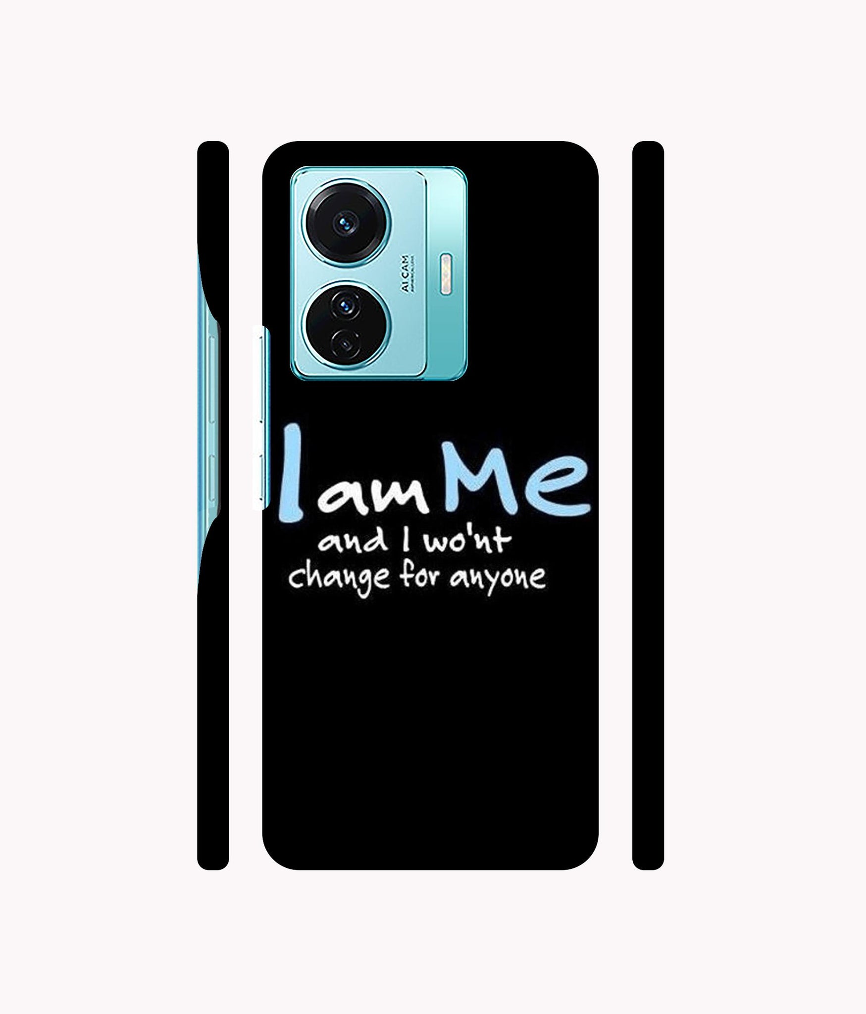 I Am Me Quotes Designer Hard Back Cover for Vivo T1 Pro 5G