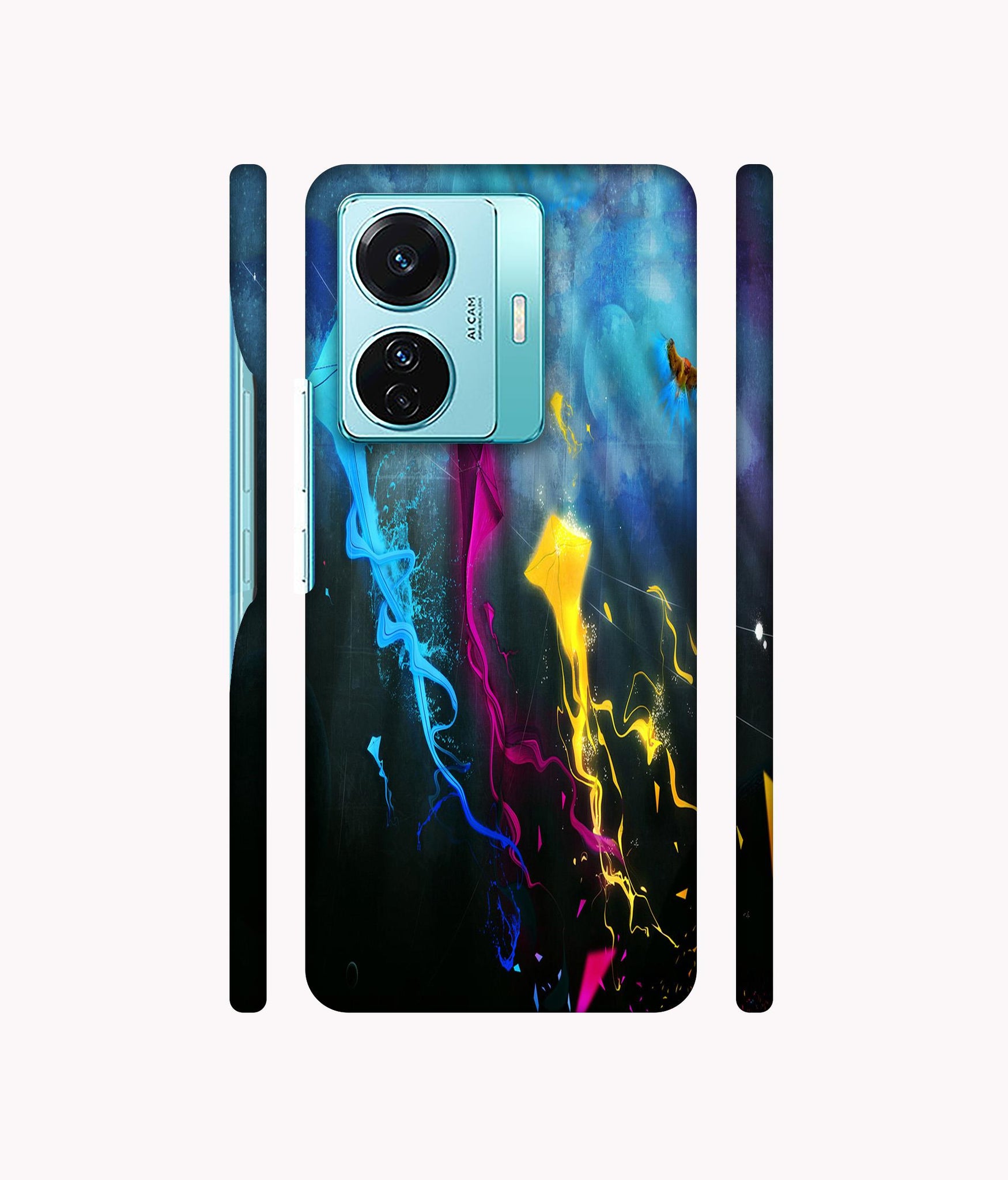 Kites Designer Hard Back Cover for Vivo T1 Pro 5G