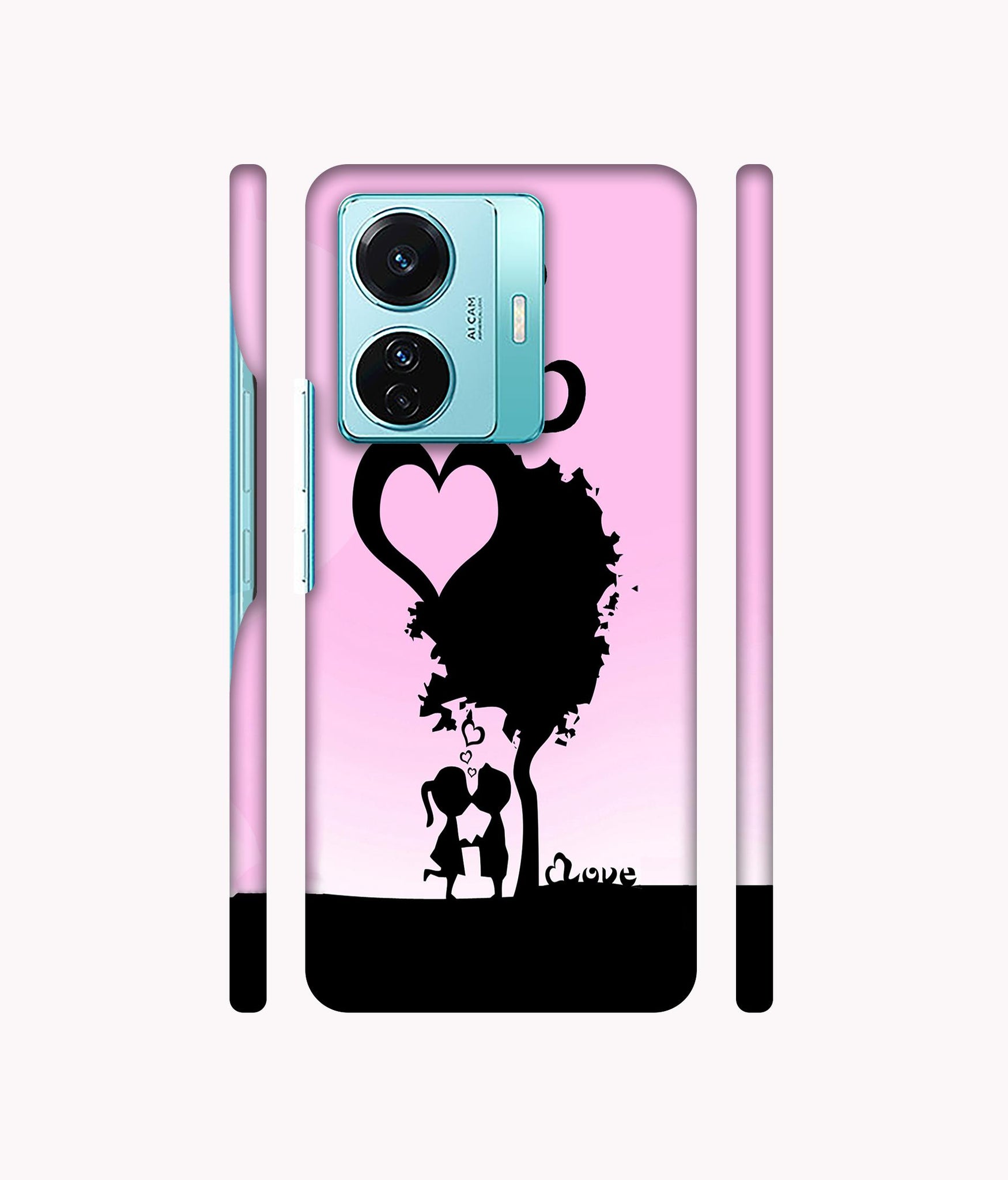 Sweet Love Designer Hard Back Cover for Vivo T1 Pro 5G