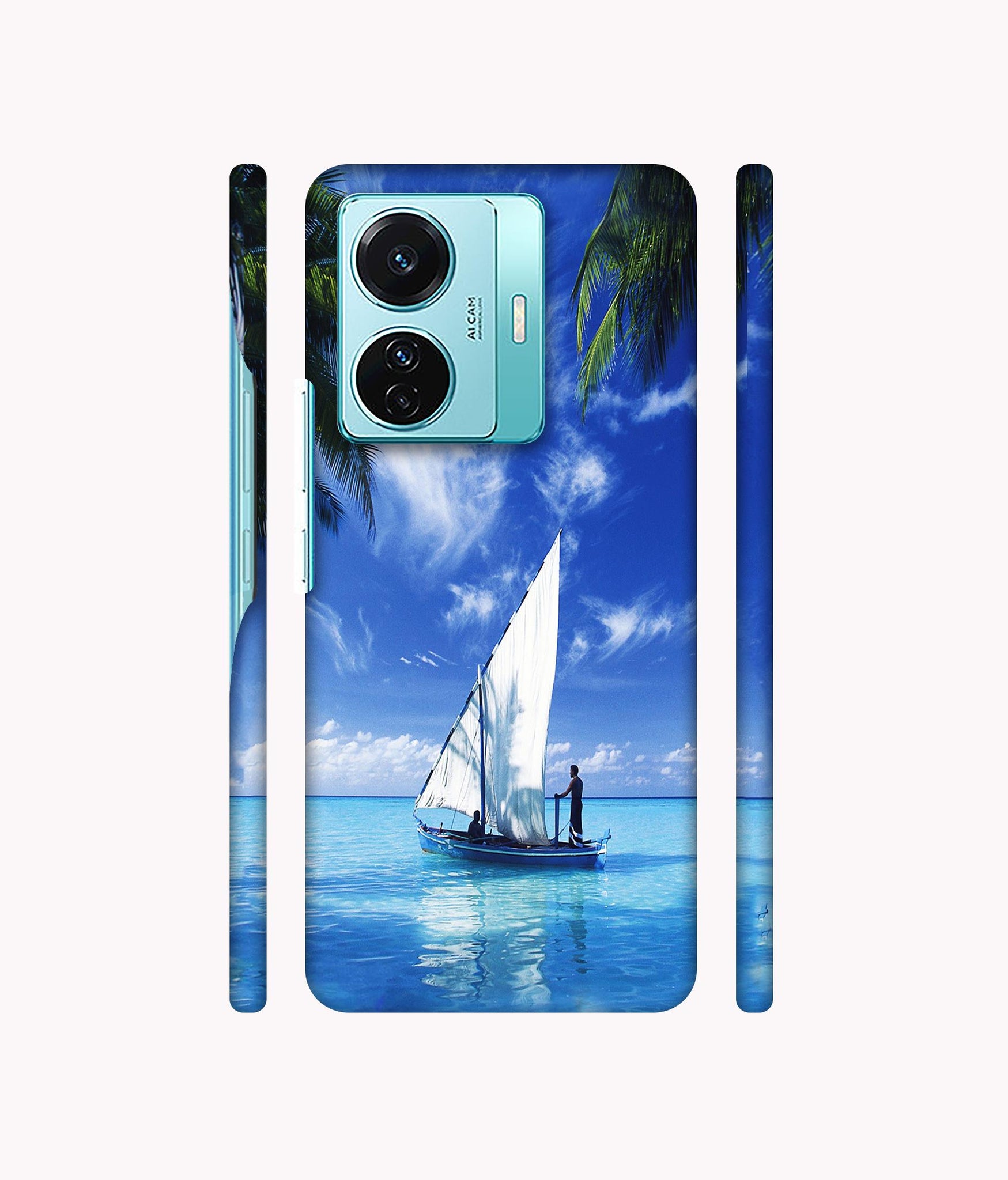 Indian Ocean Designer Hard Back Cover for Vivo T1 Pro 5G
