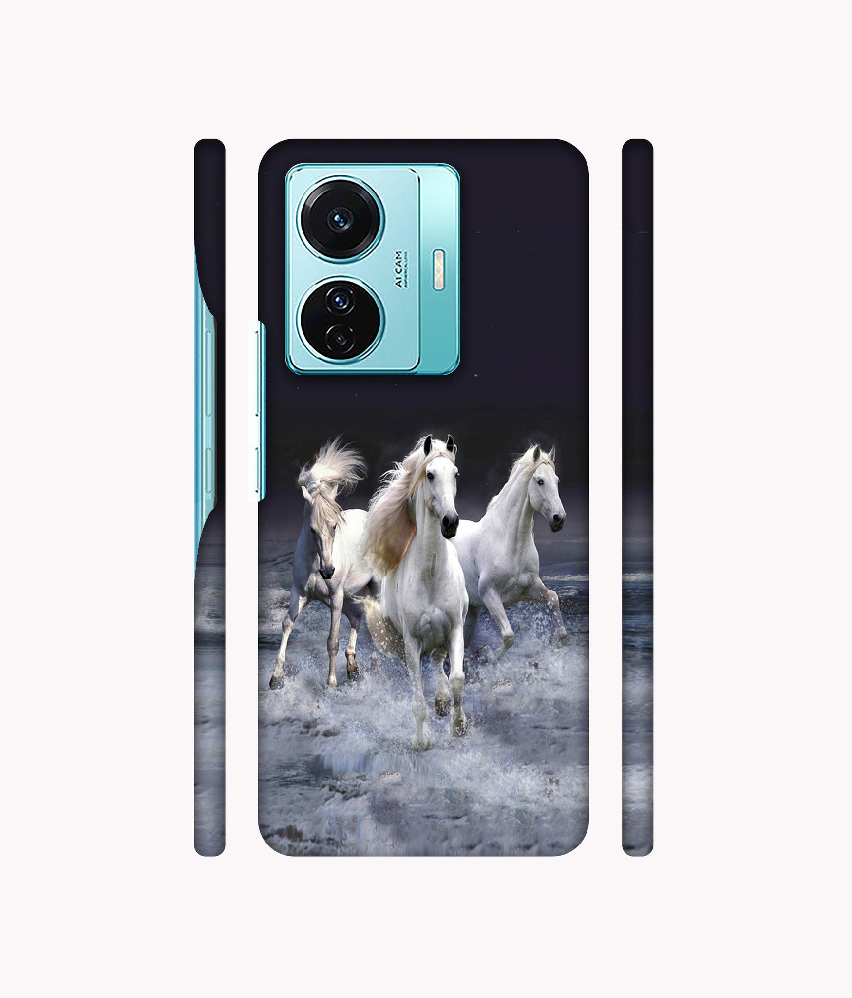 Mystic Horse Designer Hard Back Cover for Vivo T1 Pro 5G