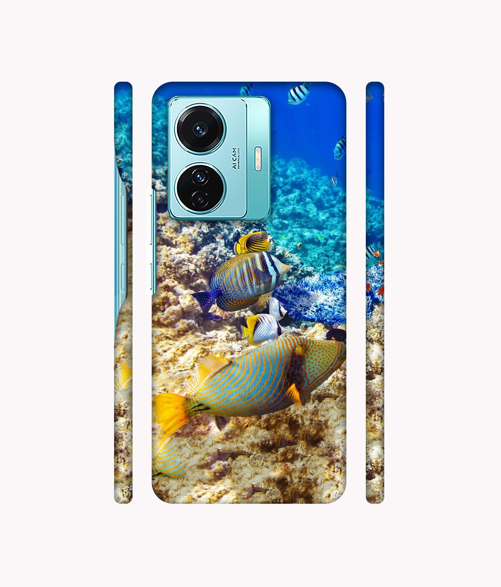 Underwater World Designer Hard Back Cover for Vivo T1 Pro 5G