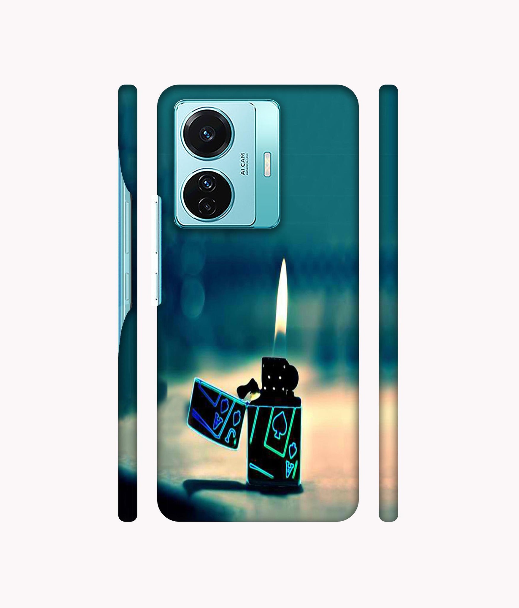 Cigrate Lighter Designer Hard Back Cover for Vivo T1 Pro 5G