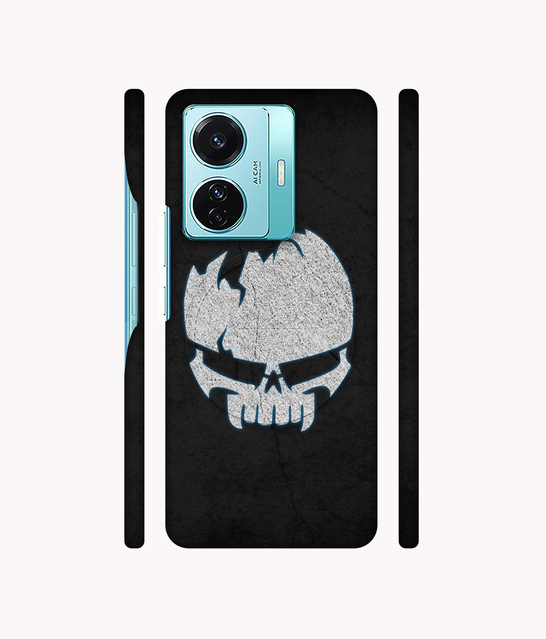 Skull Designer Hard Back Cover for Vivo T1 Pro 5G